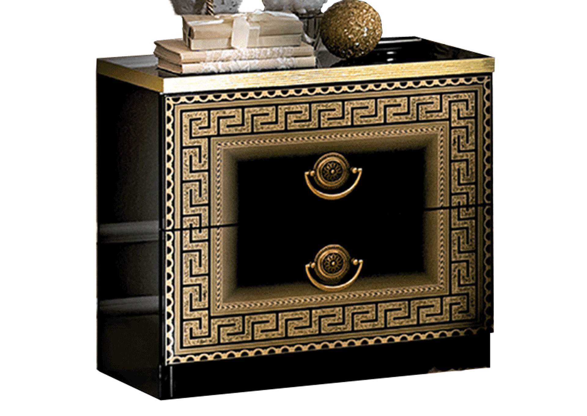 Aida Nightstand Bl - Gold,ESF Wholesale Furniture