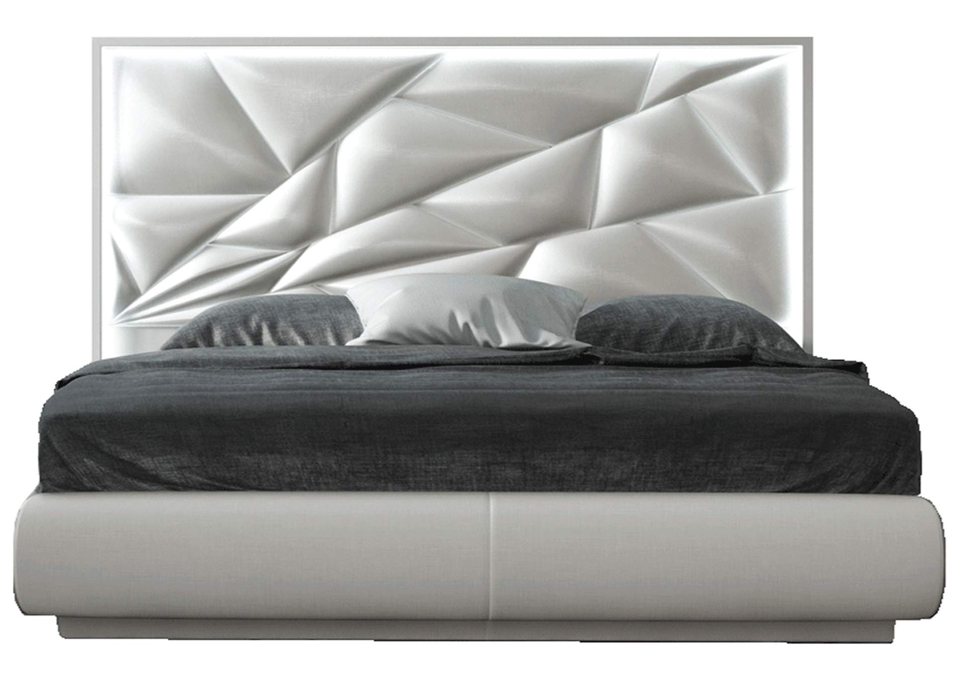 Kiu King Bed with Light,ESF Wholesale Furniture