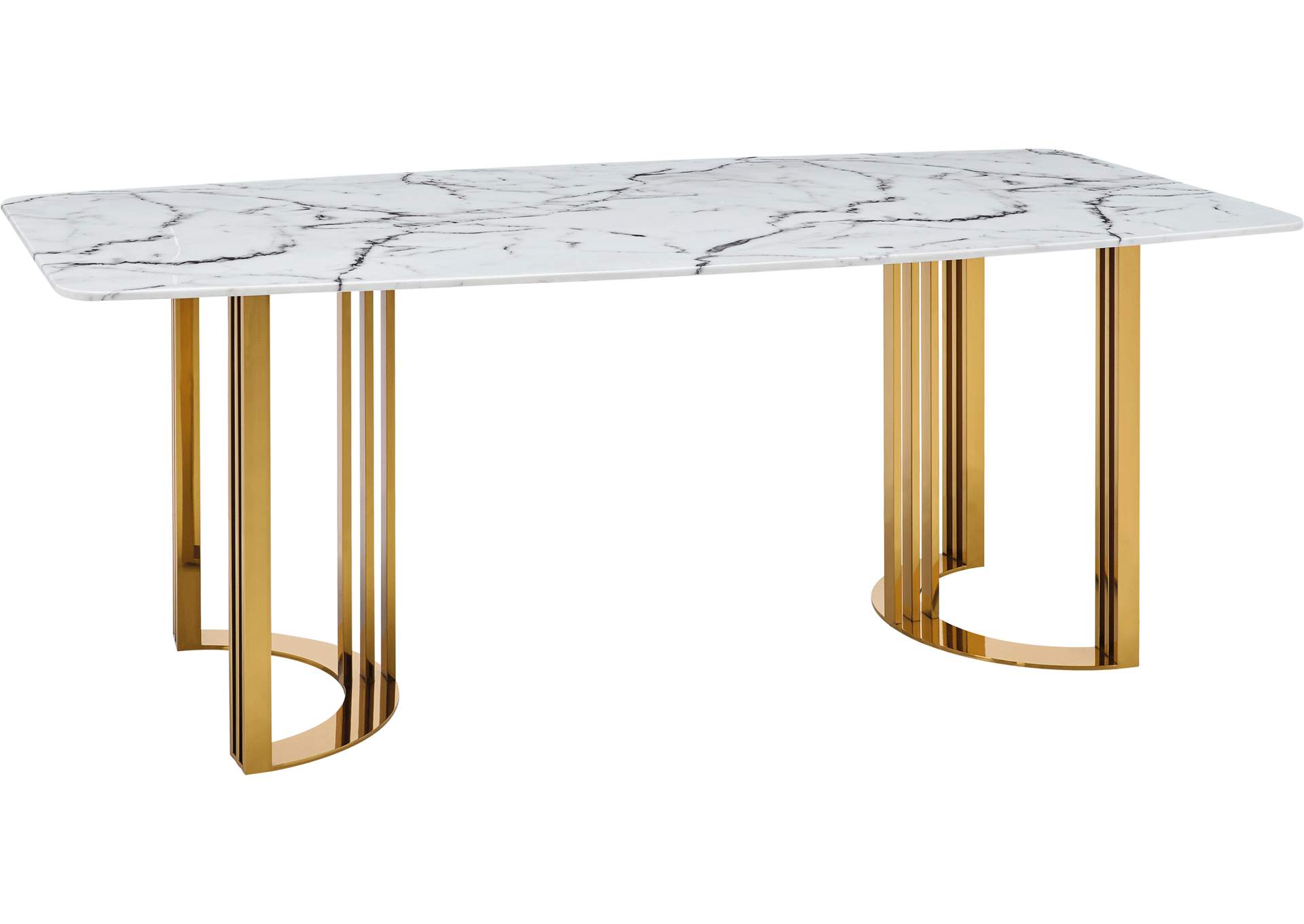 131 Dining Table Gold,ESF Wholesale Furniture