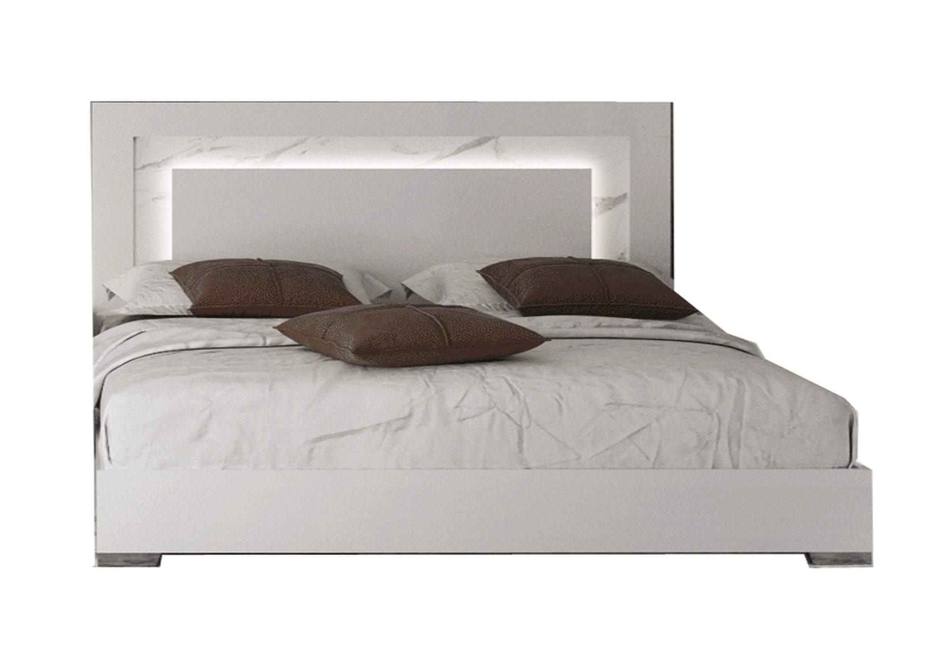 Carrara King Bed - W Light,ESF Wholesale Furniture