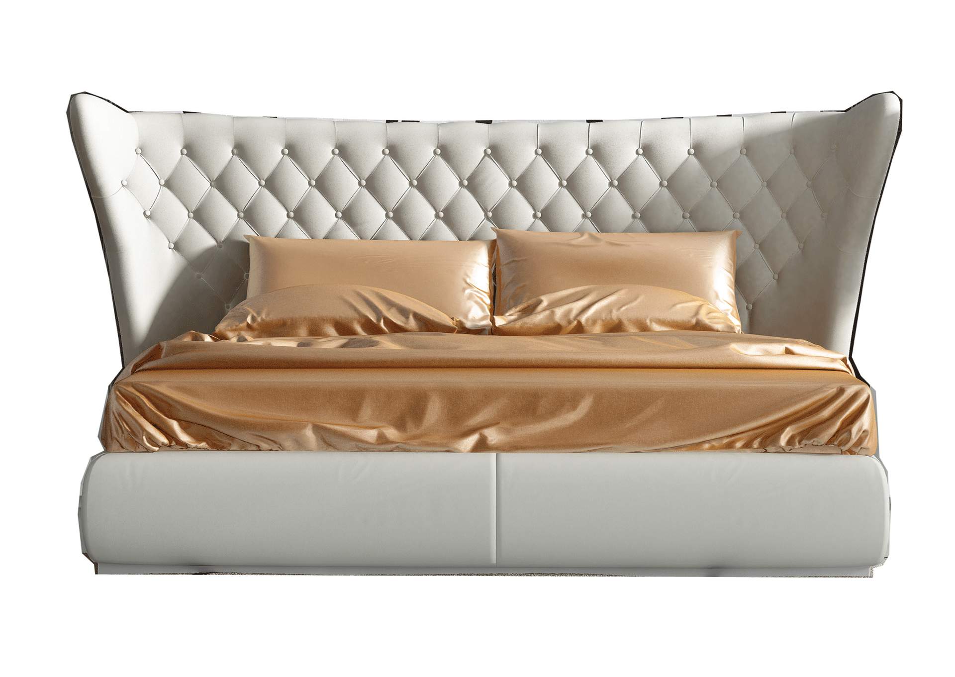 Miami King Size Bed White,ESF Wholesale Furniture