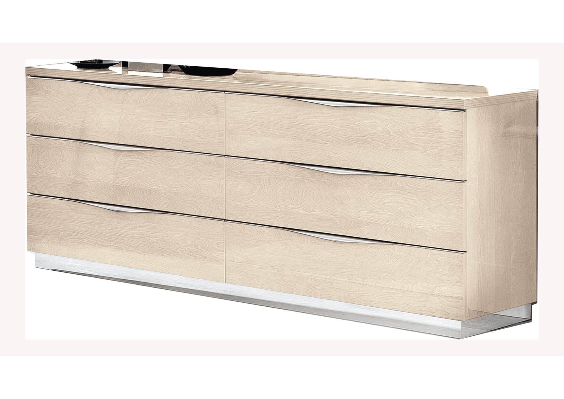 Platinum Double Dresser Ivory Betullia Sabbia,ESF Wholesale Furniture