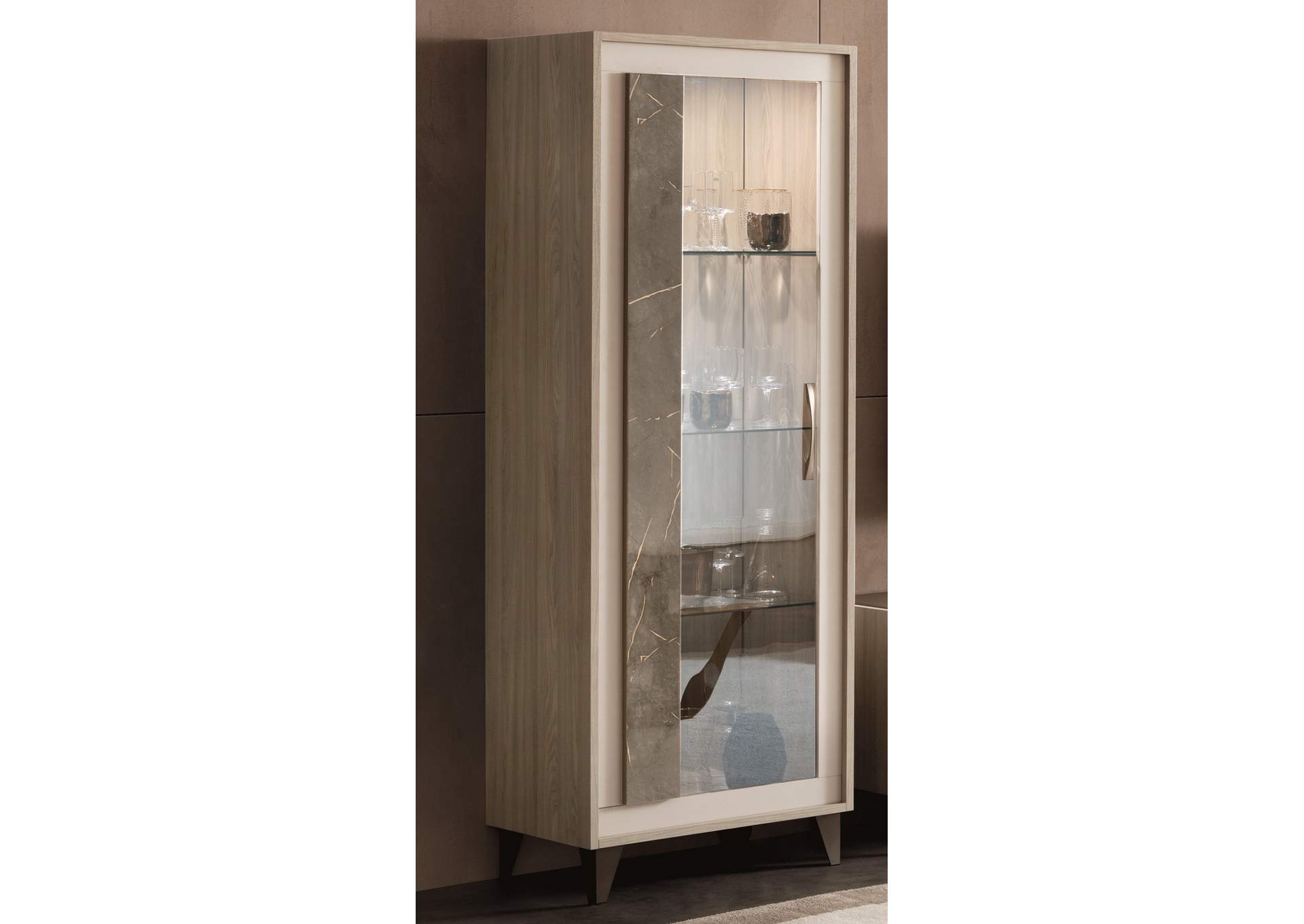 1 Door Glass Cabinet,ESF Wholesale Furniture