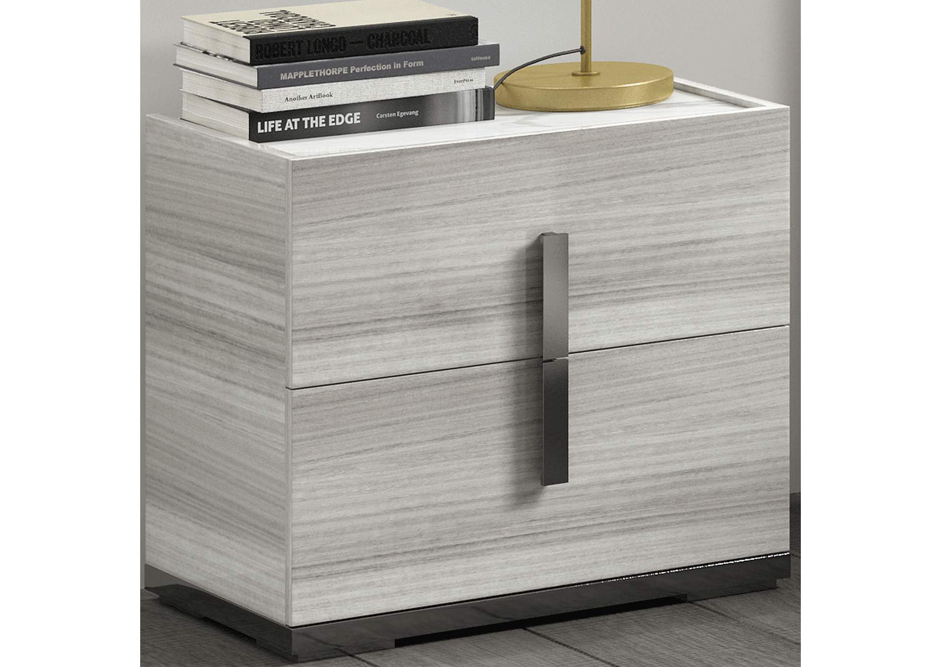 Carrara Nightstand Grey,ESF Wholesale Furniture