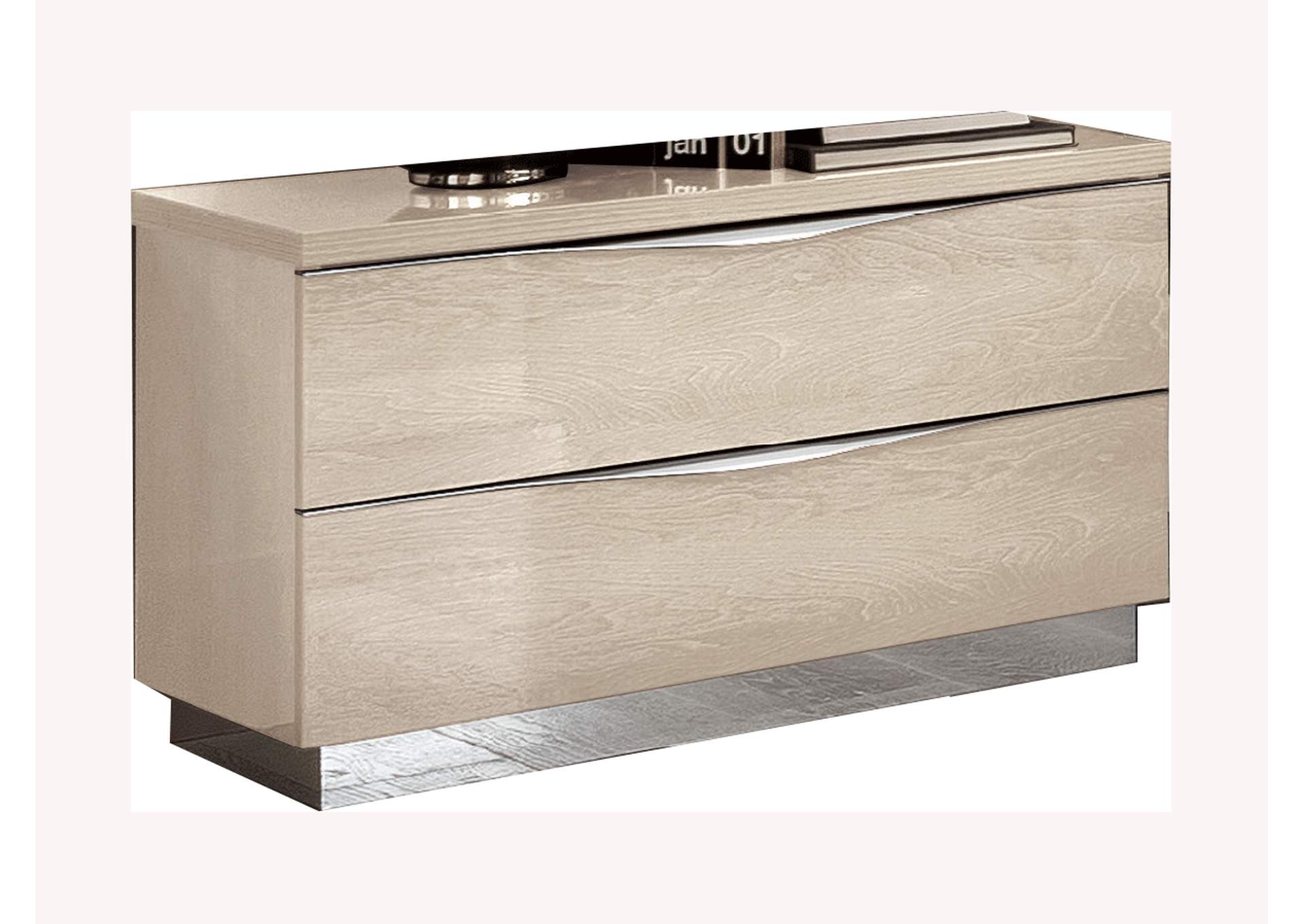 Platinum Night Stand "mini" Ivory Betullia Sabbia,ESF Wholesale Furniture