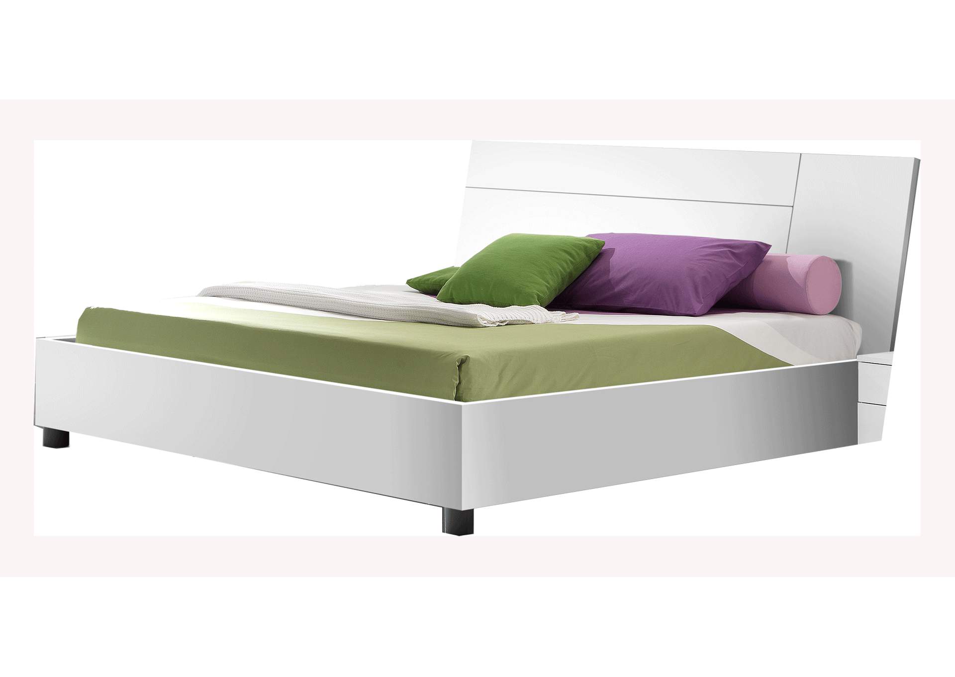 Panarea King Bed White,ESF Wholesale Furniture