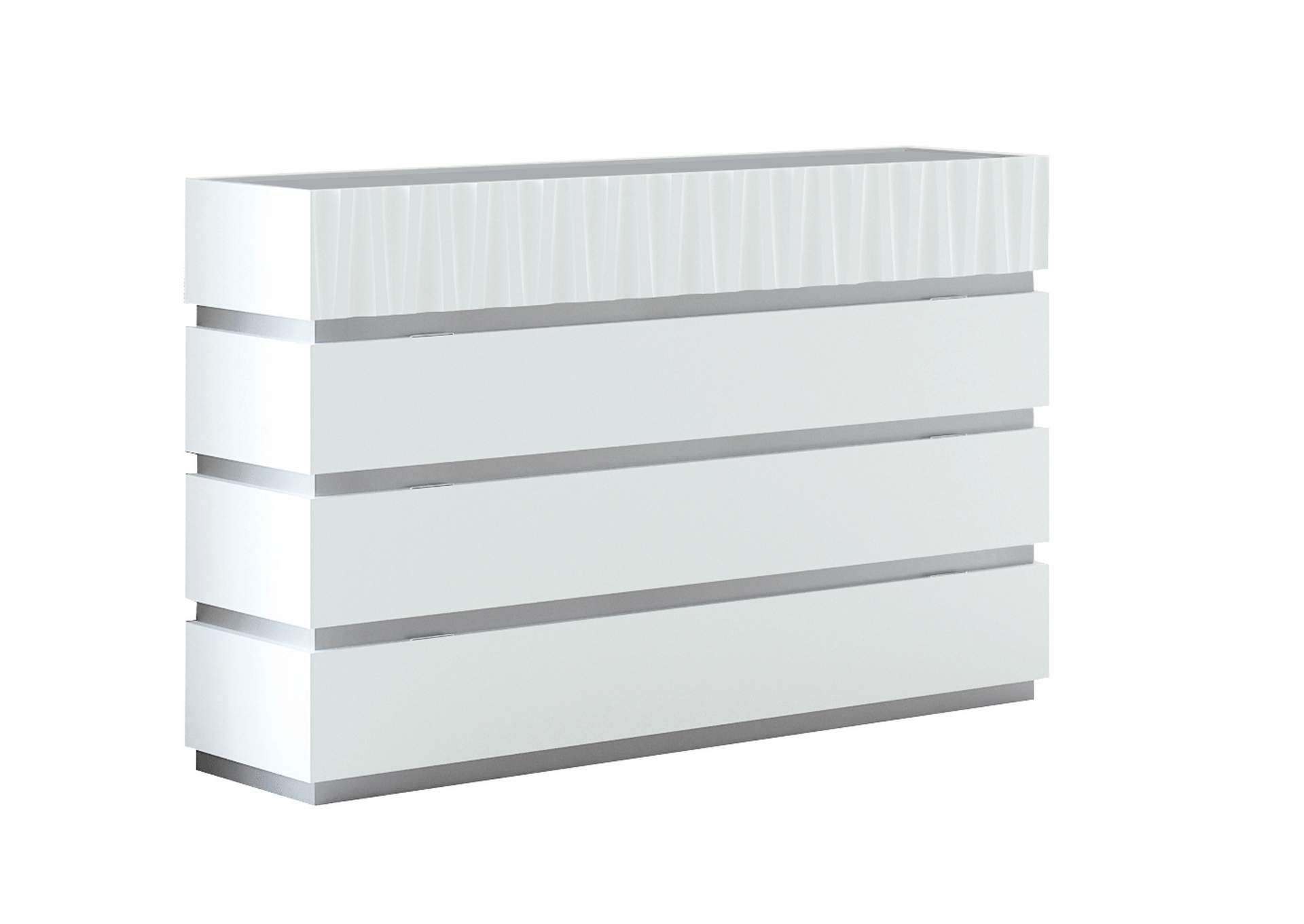 Marina White Single Dresser,ESF Wholesale Furniture