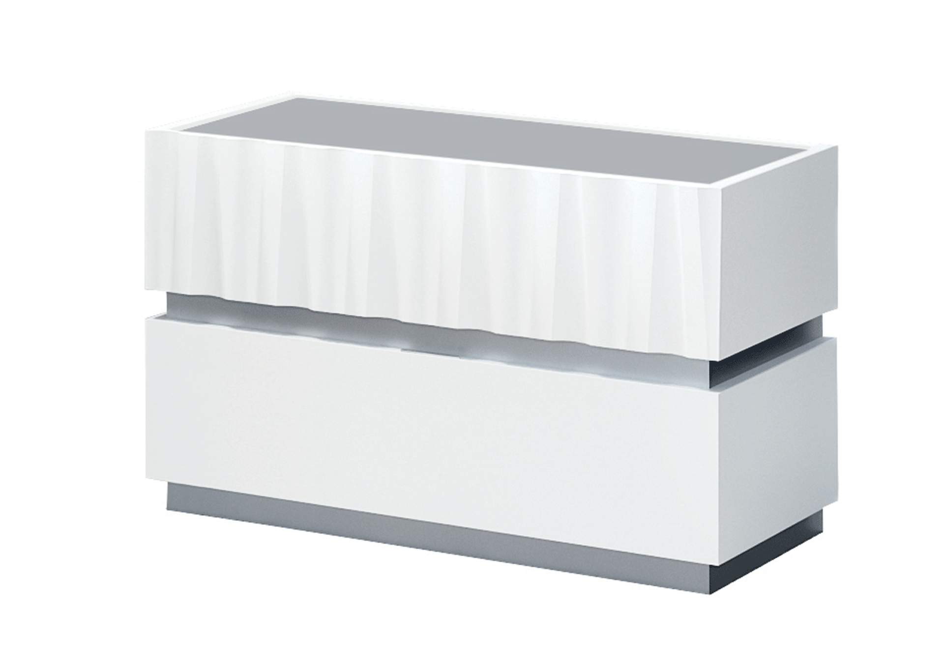 Marina White Nightstand,ESF Wholesale Furniture