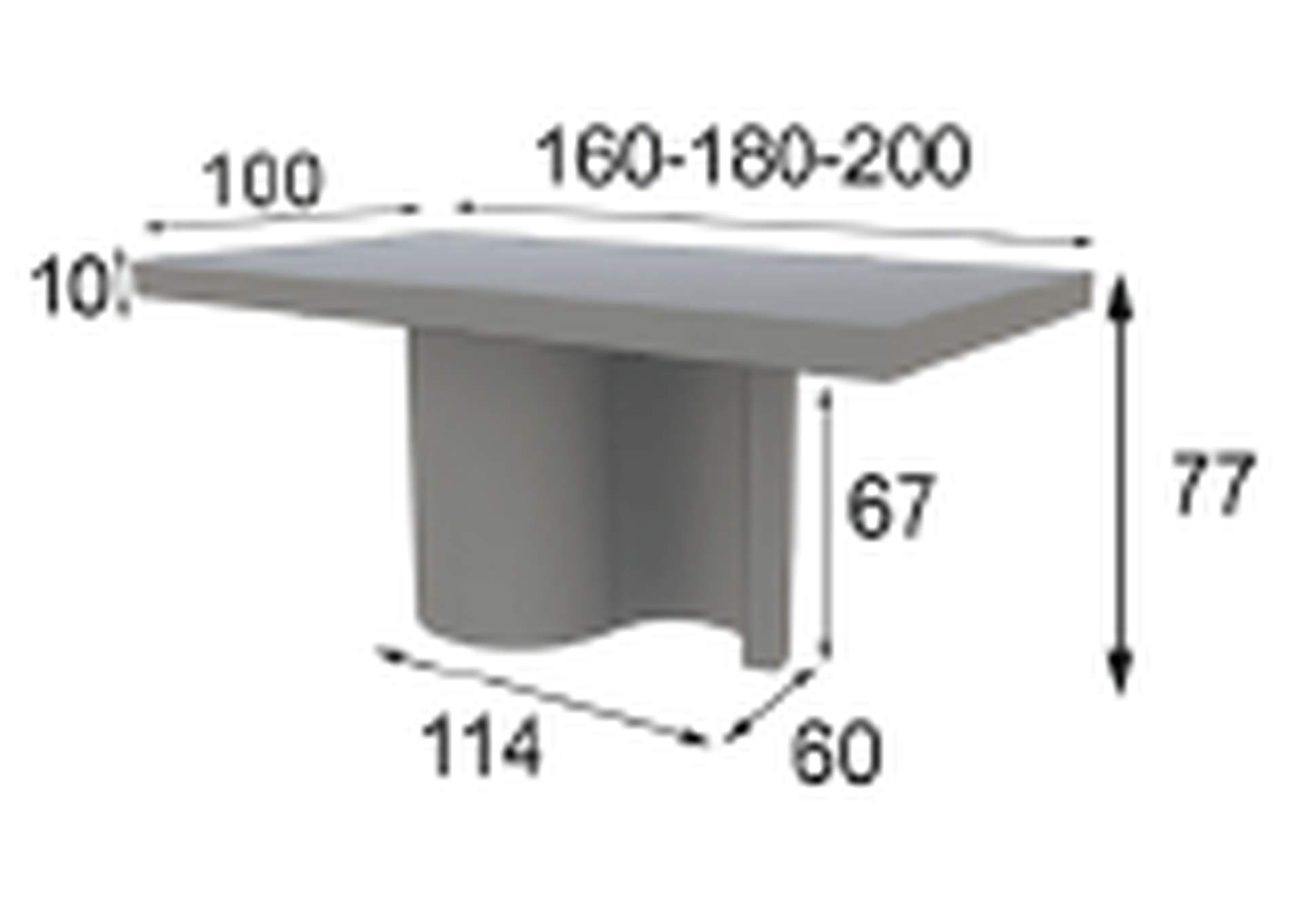 Dining Table S Shape,ESF Wholesale Furniture