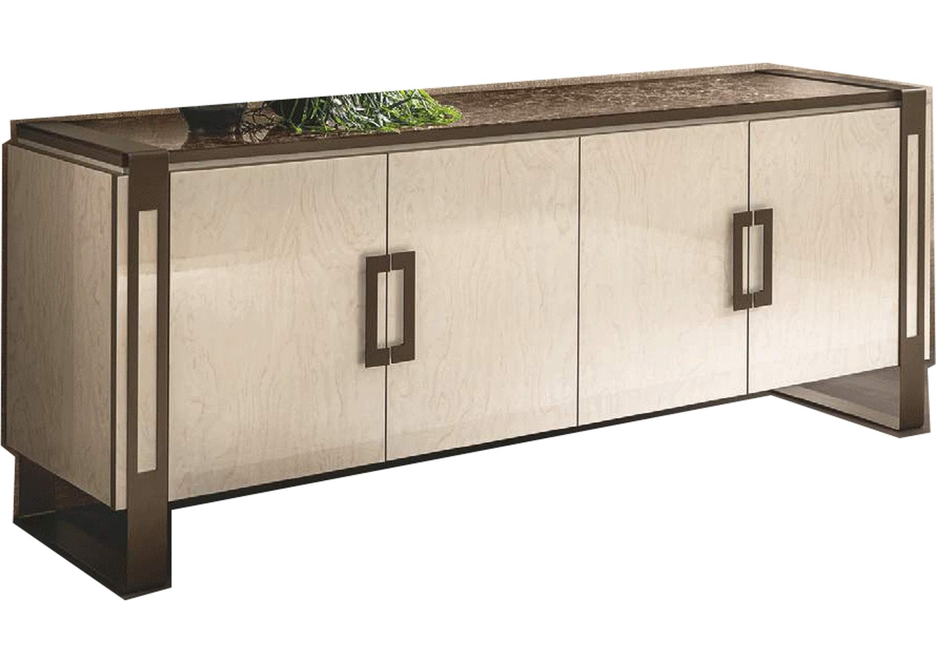 Poesia 4 Door Buffet /light Grain Top/,ESF Wholesale Furniture