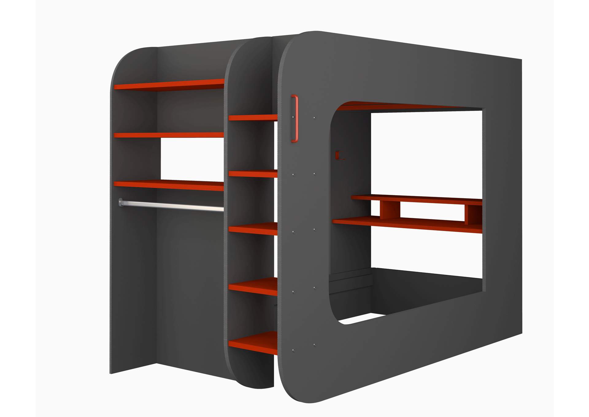 Gamer Bed 90x200 Red & Black,ESF Wholesale Furniture