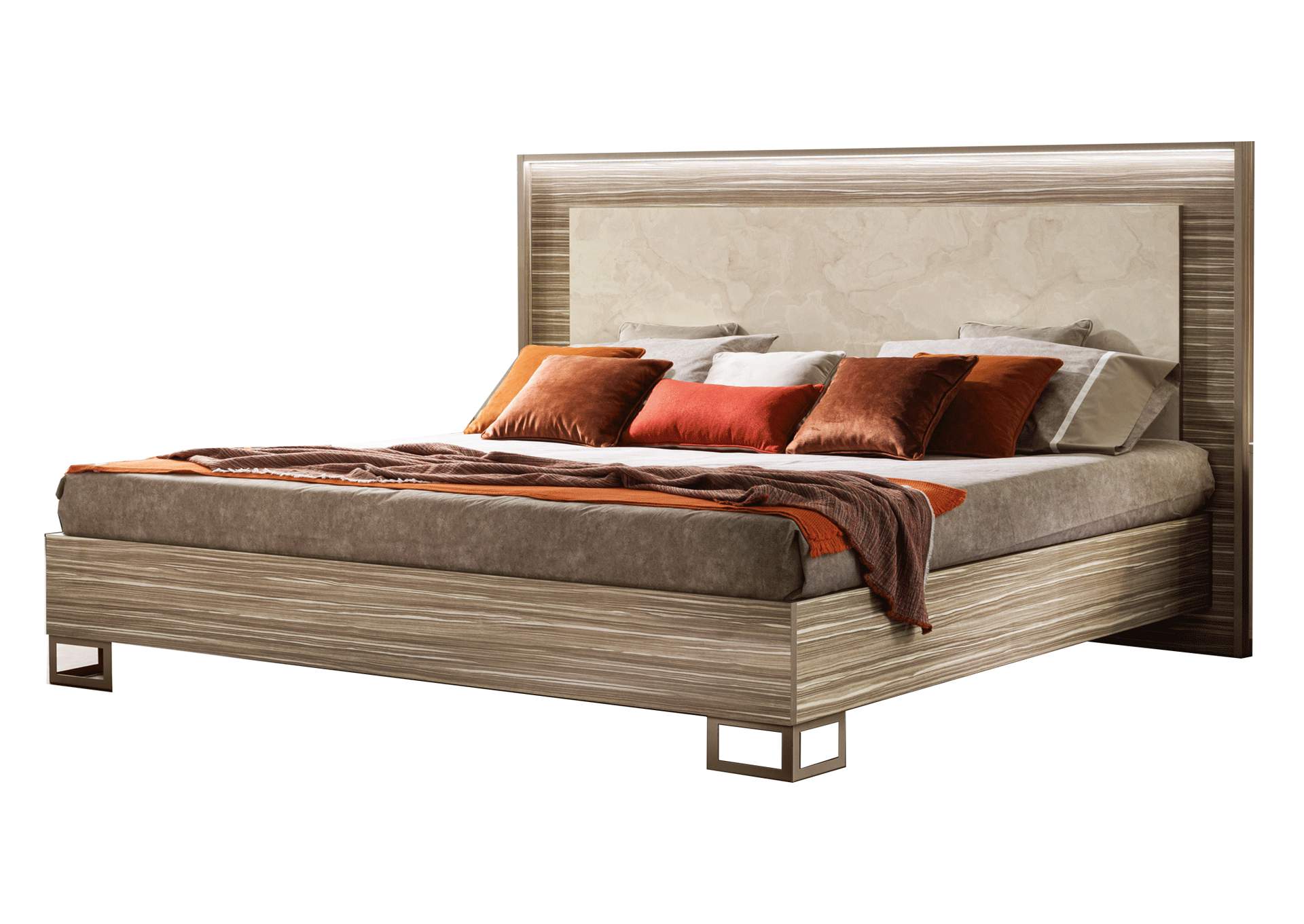 Luce King Size Bed with Wooden Headboard,ESF Wholesale Furniture