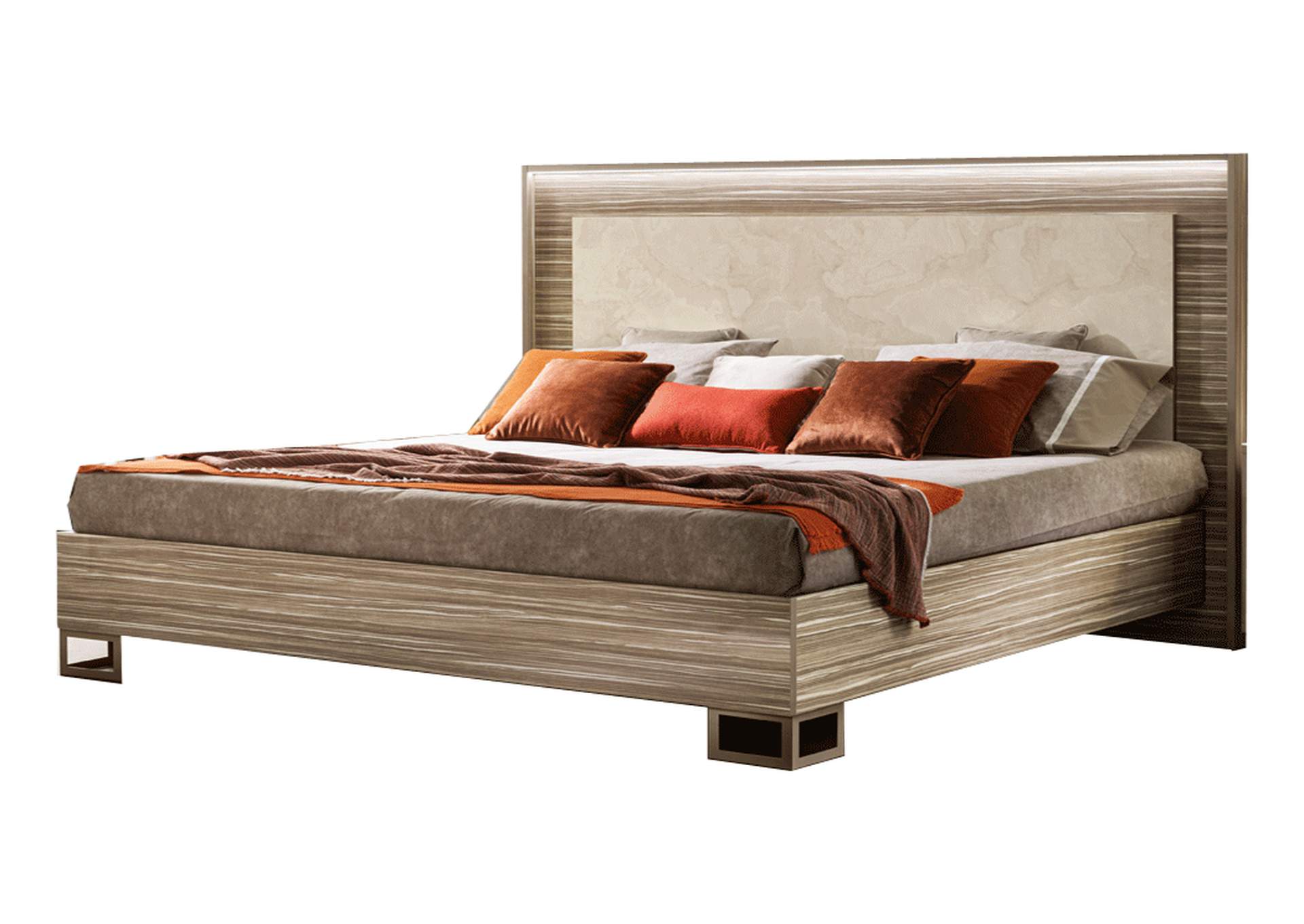 Luce King Size Bed with Wooden Headboard,ESF Wholesale Furniture