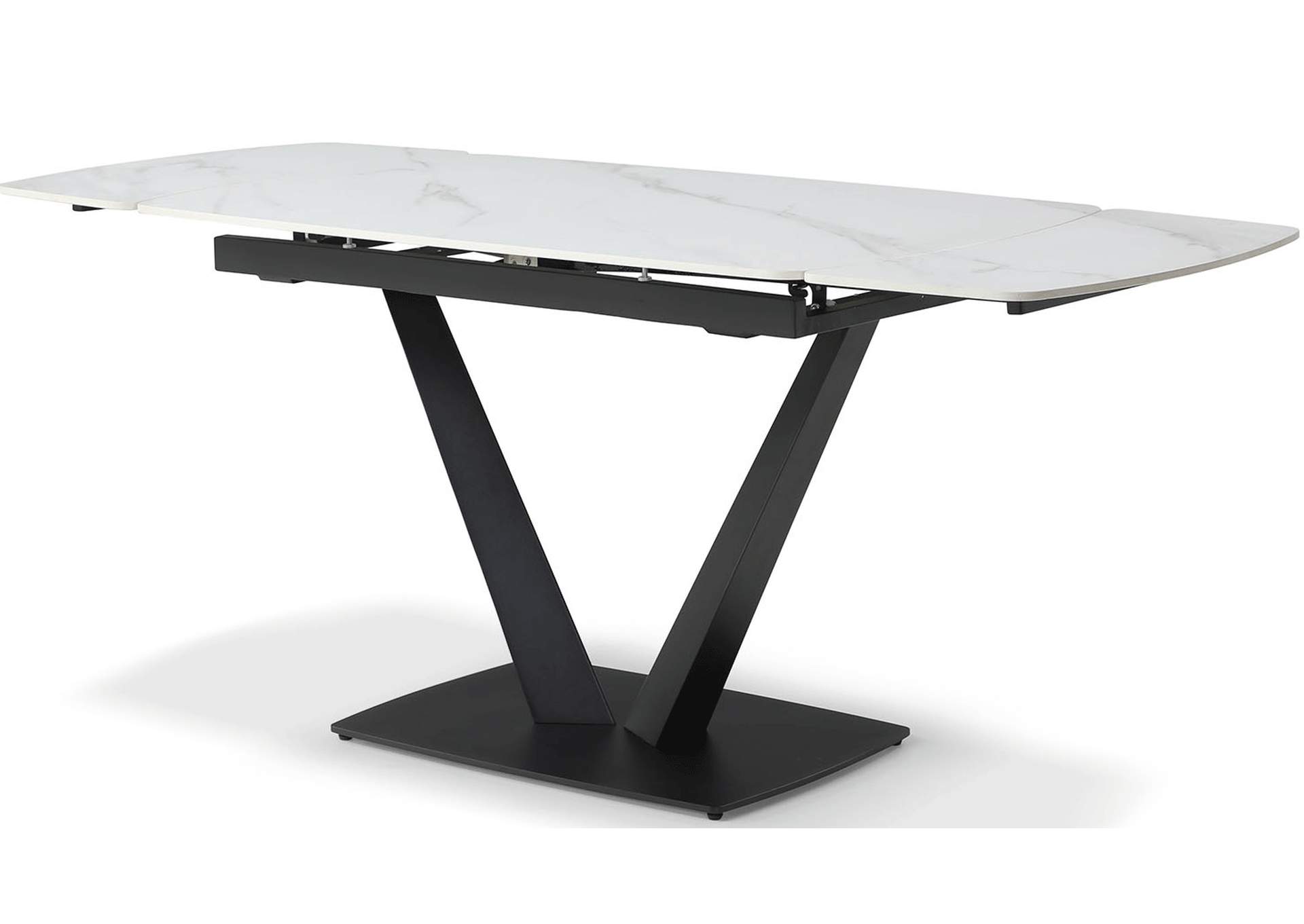 109 Dining Table with Extension White Ceramic,ESF Wholesale Furniture