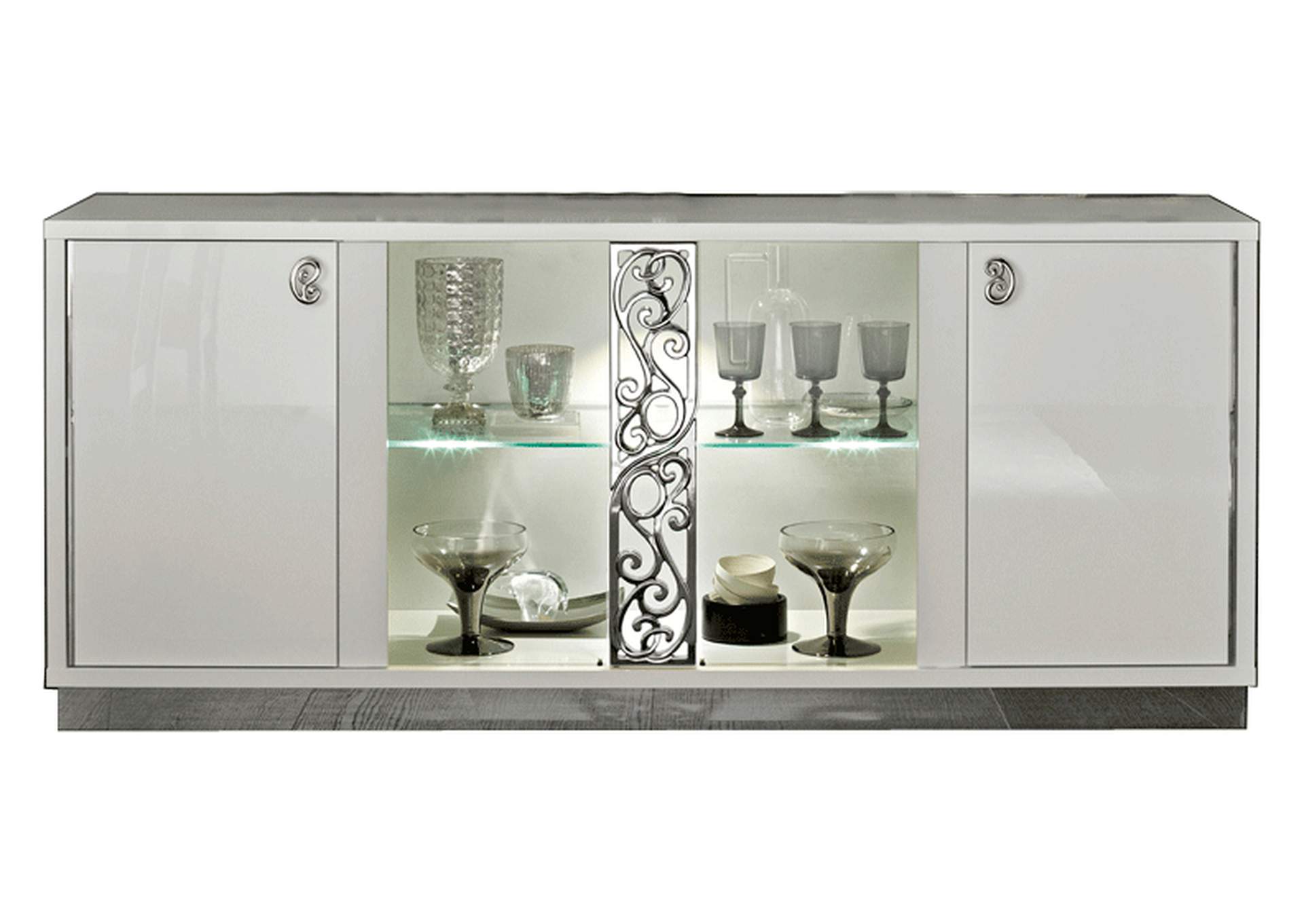 Roma 4-door Buffet White,ESF Wholesale Furniture