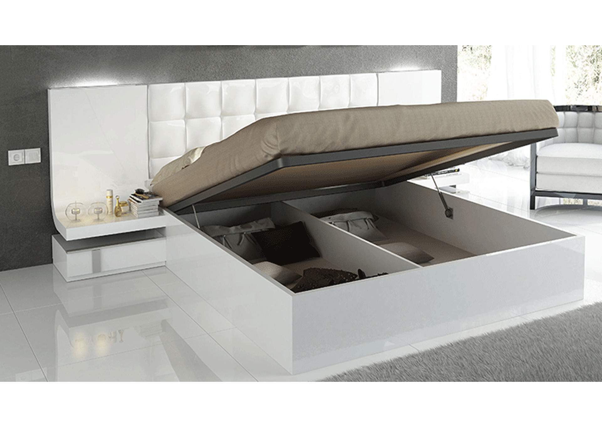 Granada King Storage Bed,ESF Wholesale Furniture