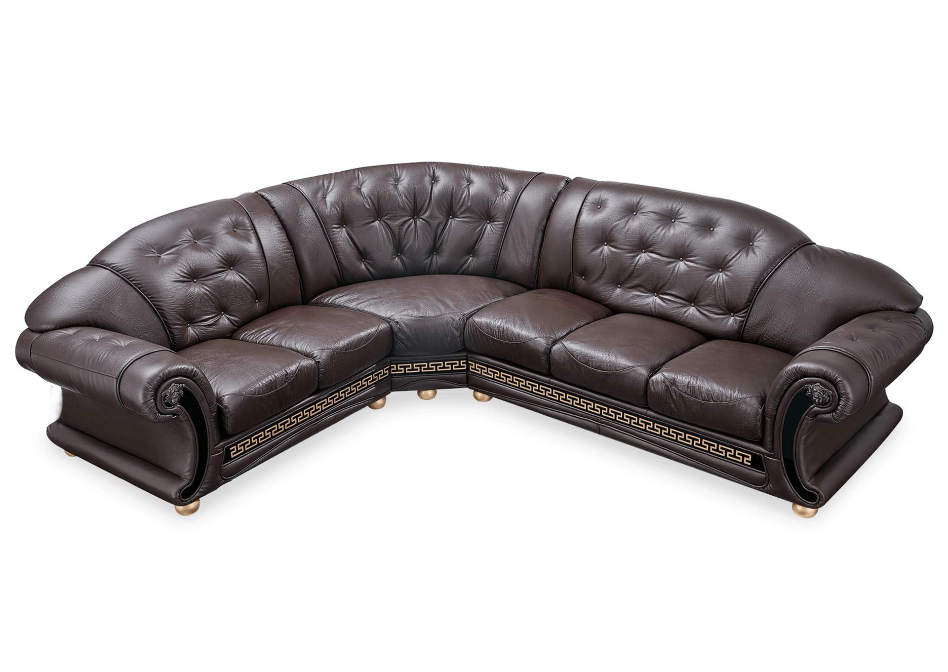 Apolo Sectional Left Facing Brown,ESF Wholesale Furniture