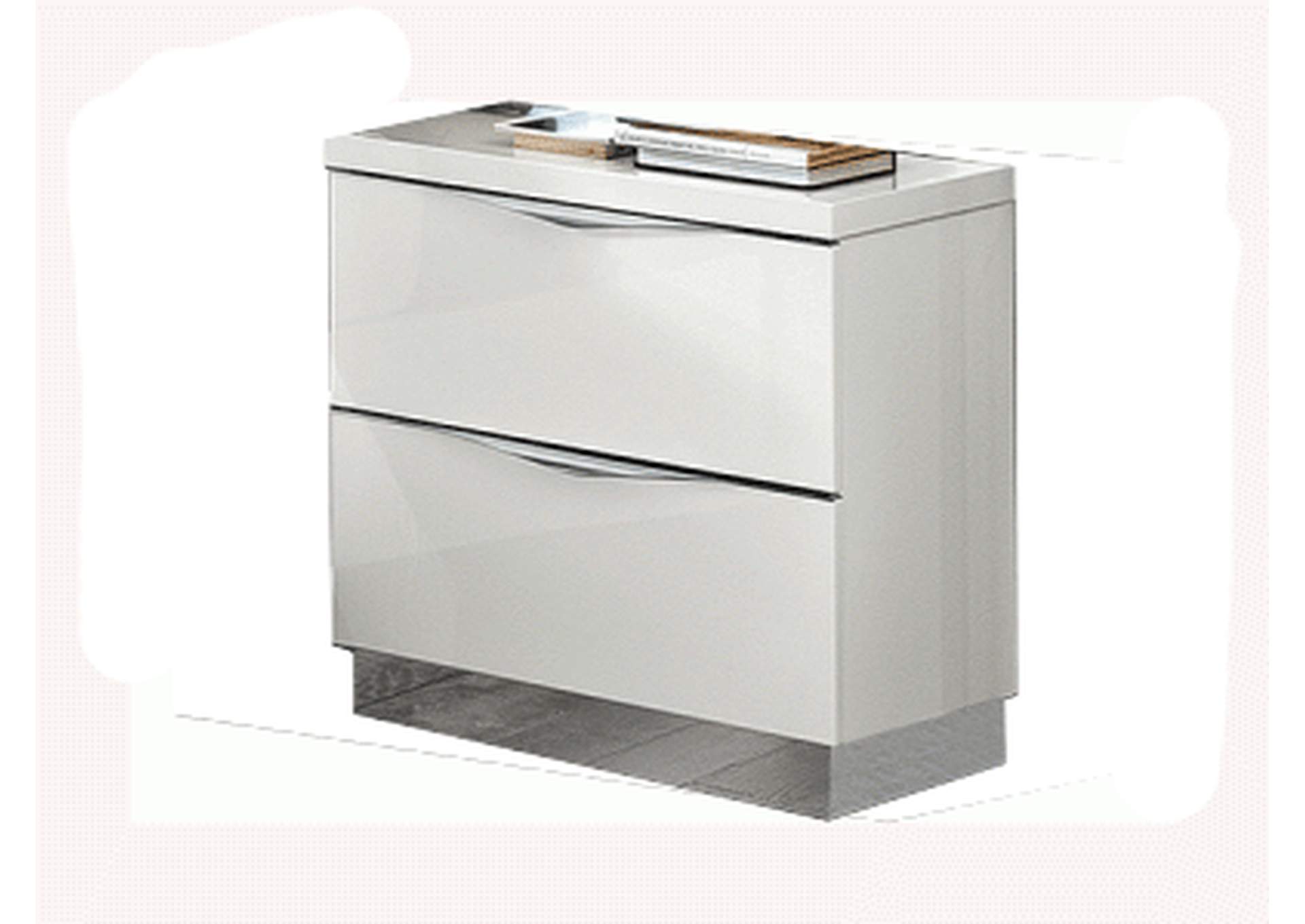 Onda Mini Nightstand White,ESF Wholesale Furniture