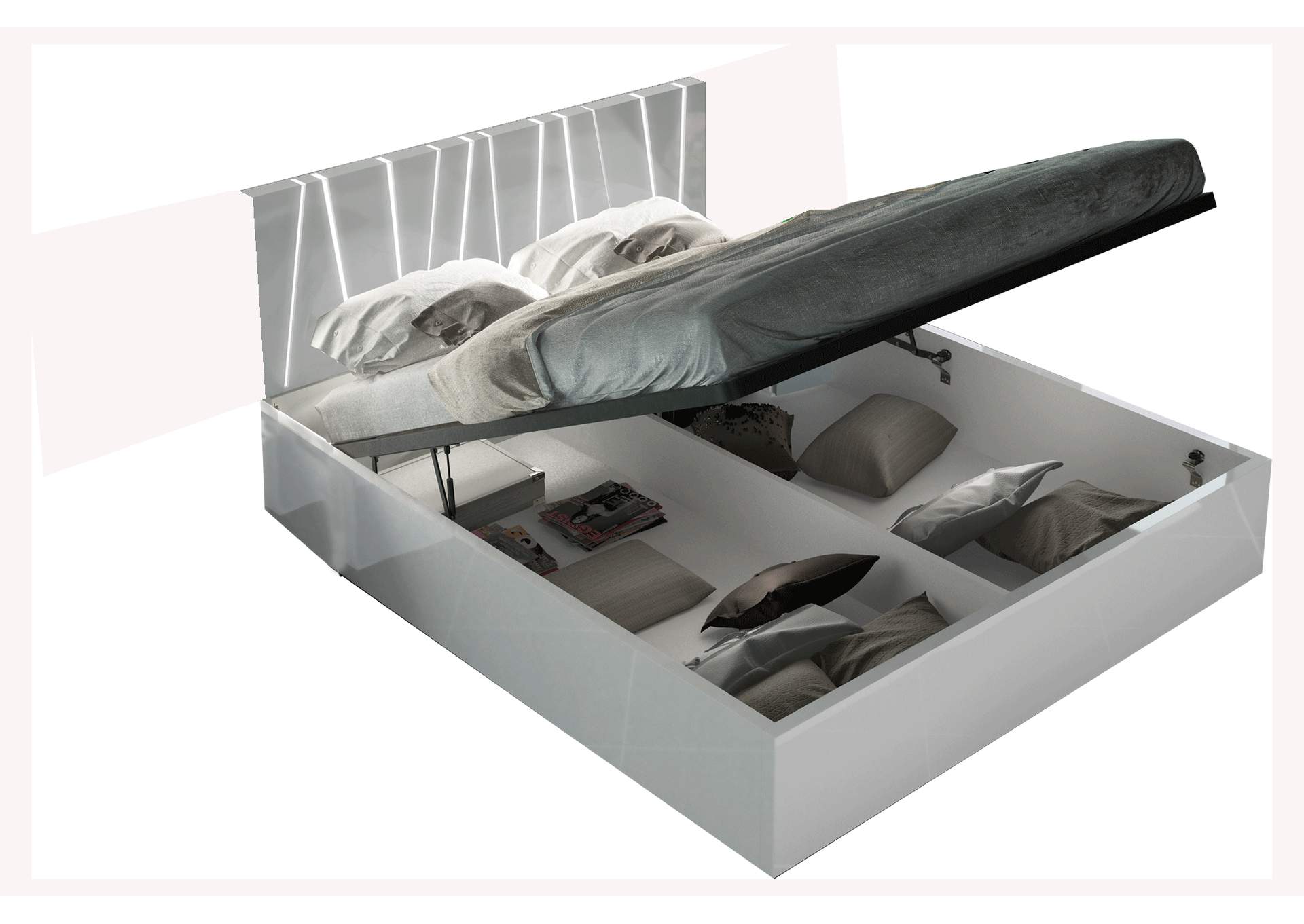 Ronda King Bed Size Dali with Storage,ESF Wholesale Furniture