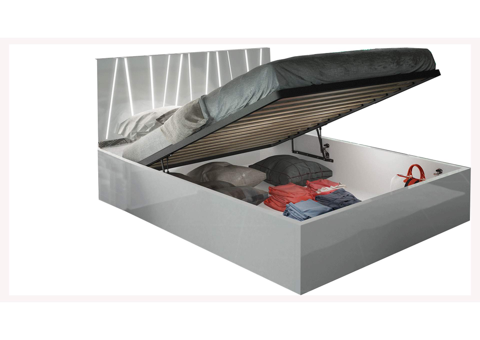 Ronda Queen Bed Size Dali with Storage,ESF Wholesale Furniture