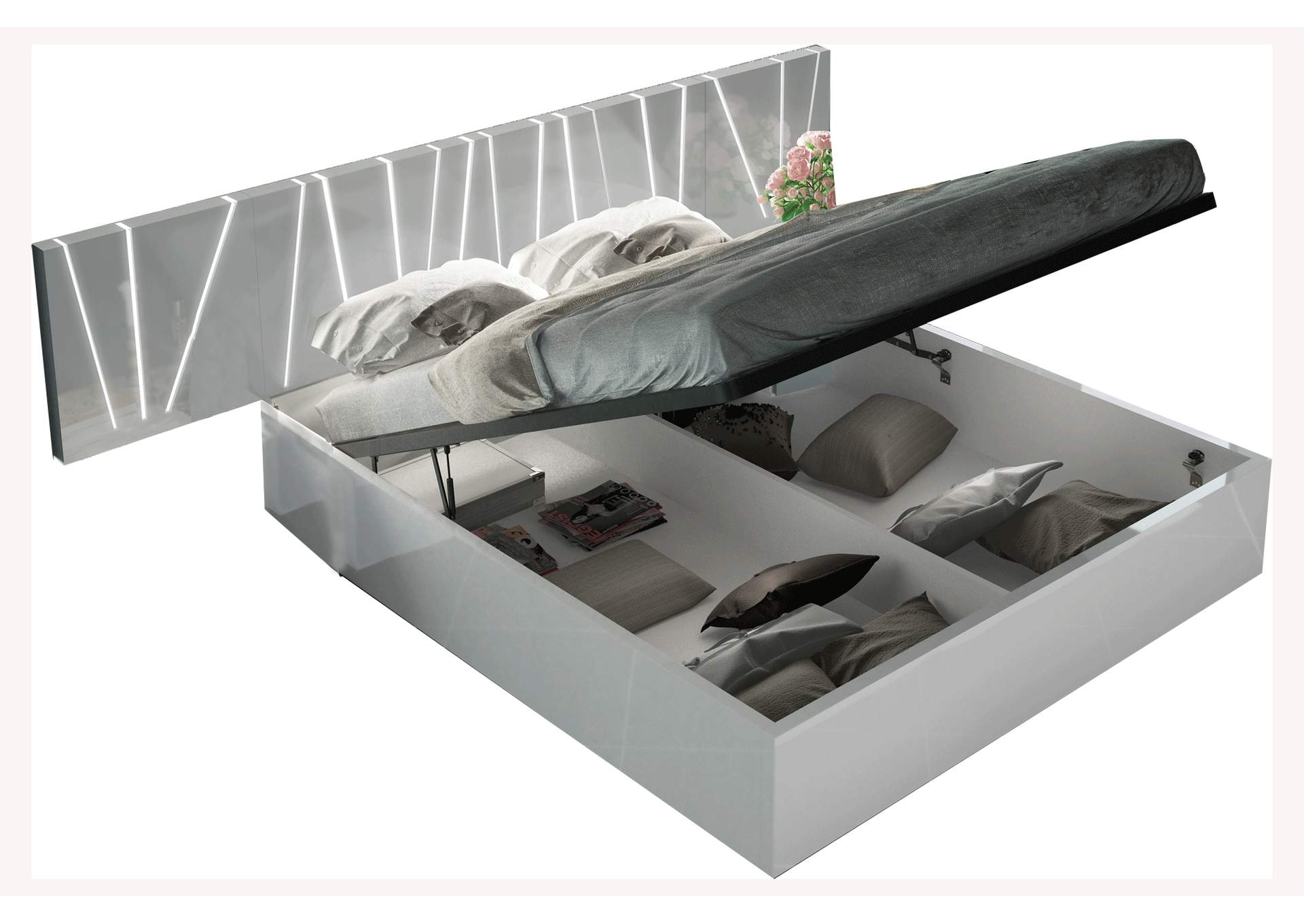 Ronda King Bed Size Salvador with Storage,ESF Wholesale Furniture