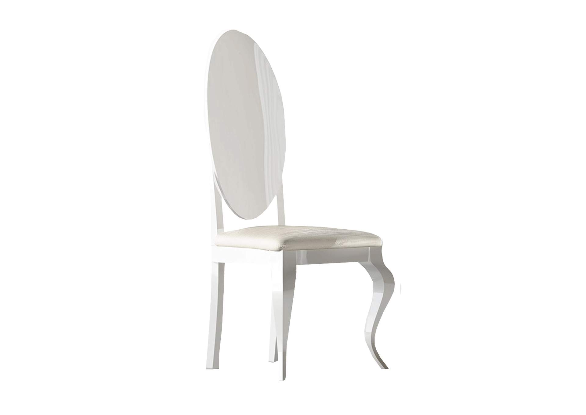 Carmen White Side Chair,ESF Wholesale Furniture