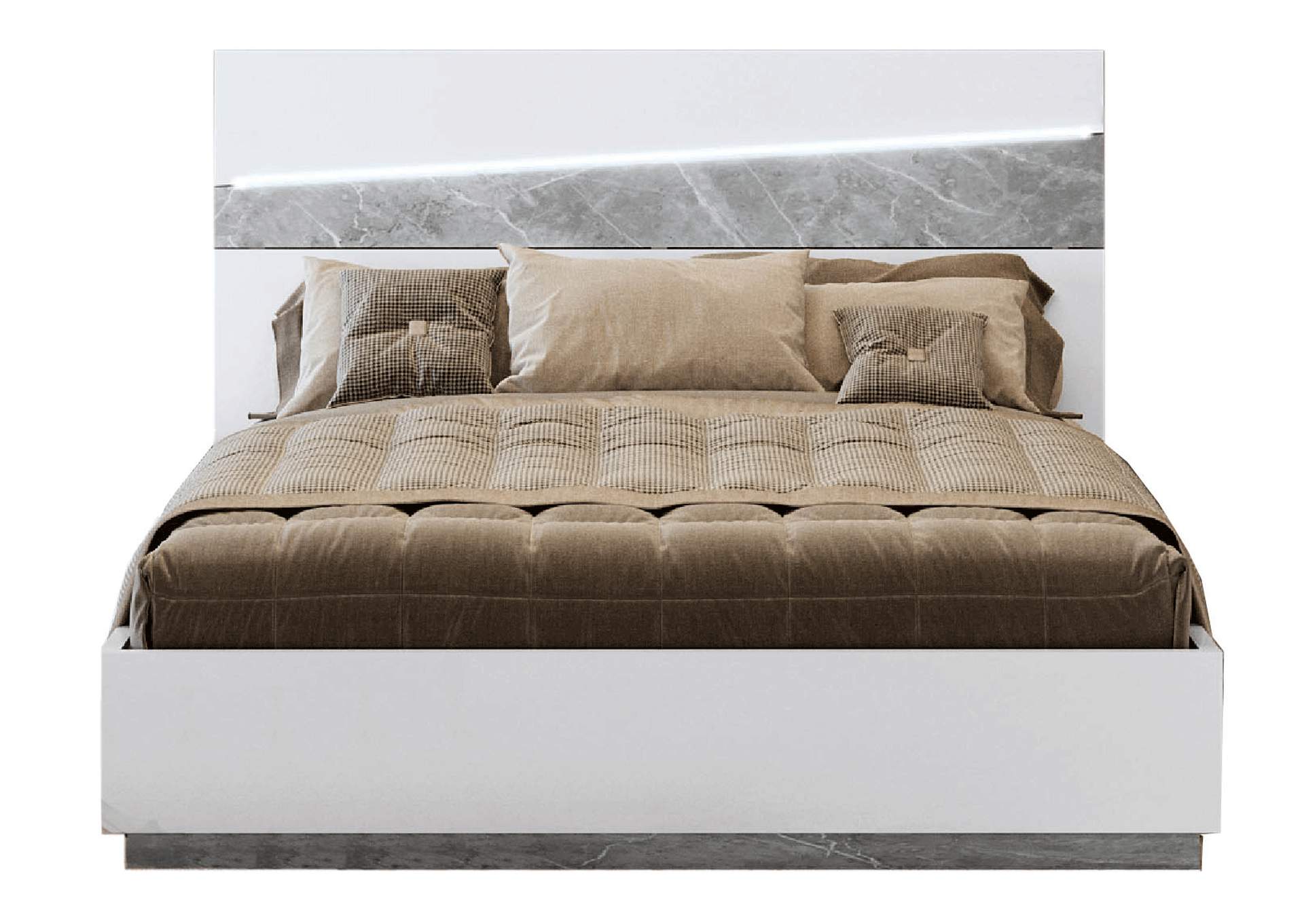 Alba Bed with Light, Italy SET,ESF Wholesale Furniture