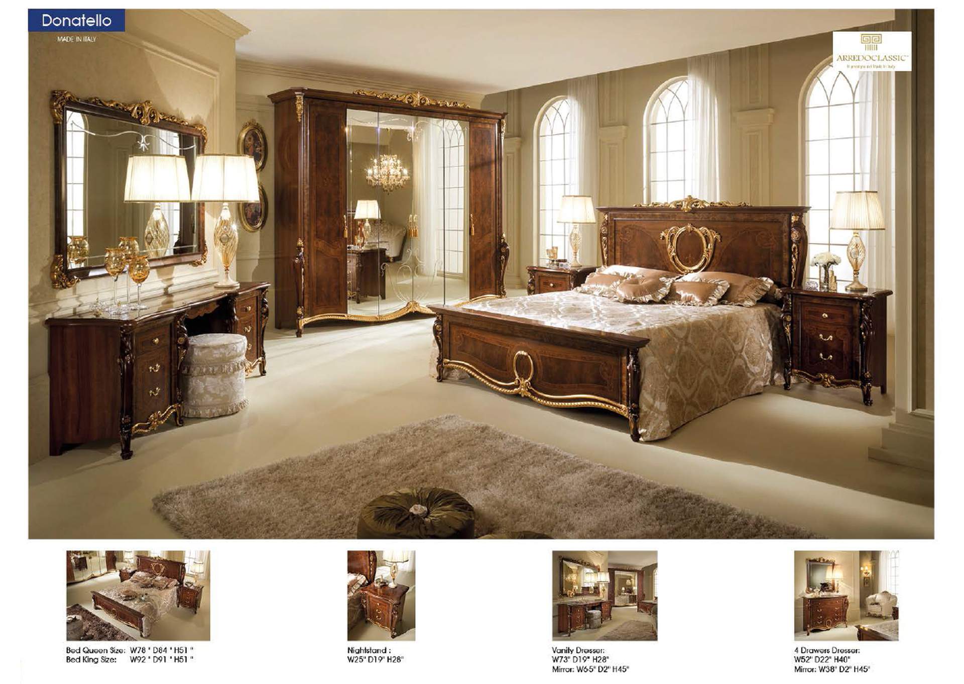 Donatello Bed SET,ESF Wholesale Furniture