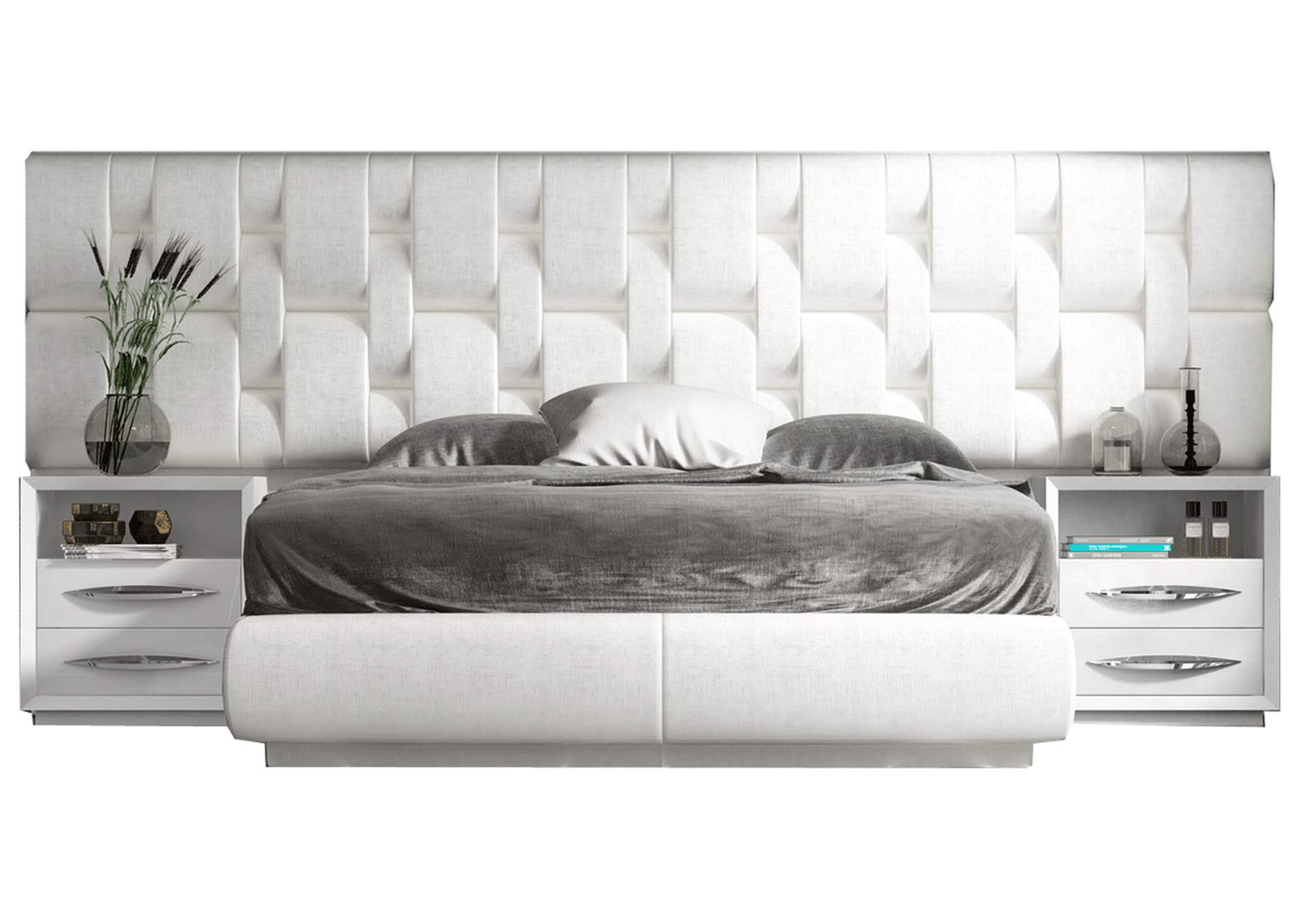Emporio White Bed SET,ESF Wholesale Furniture
