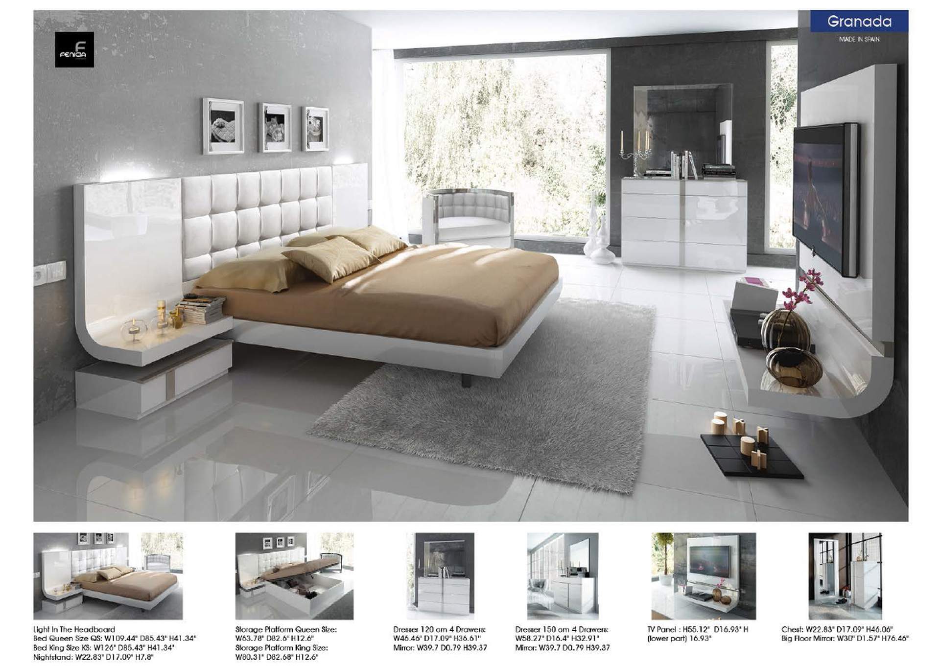 Granada Bed SET,ESF Wholesale Furniture