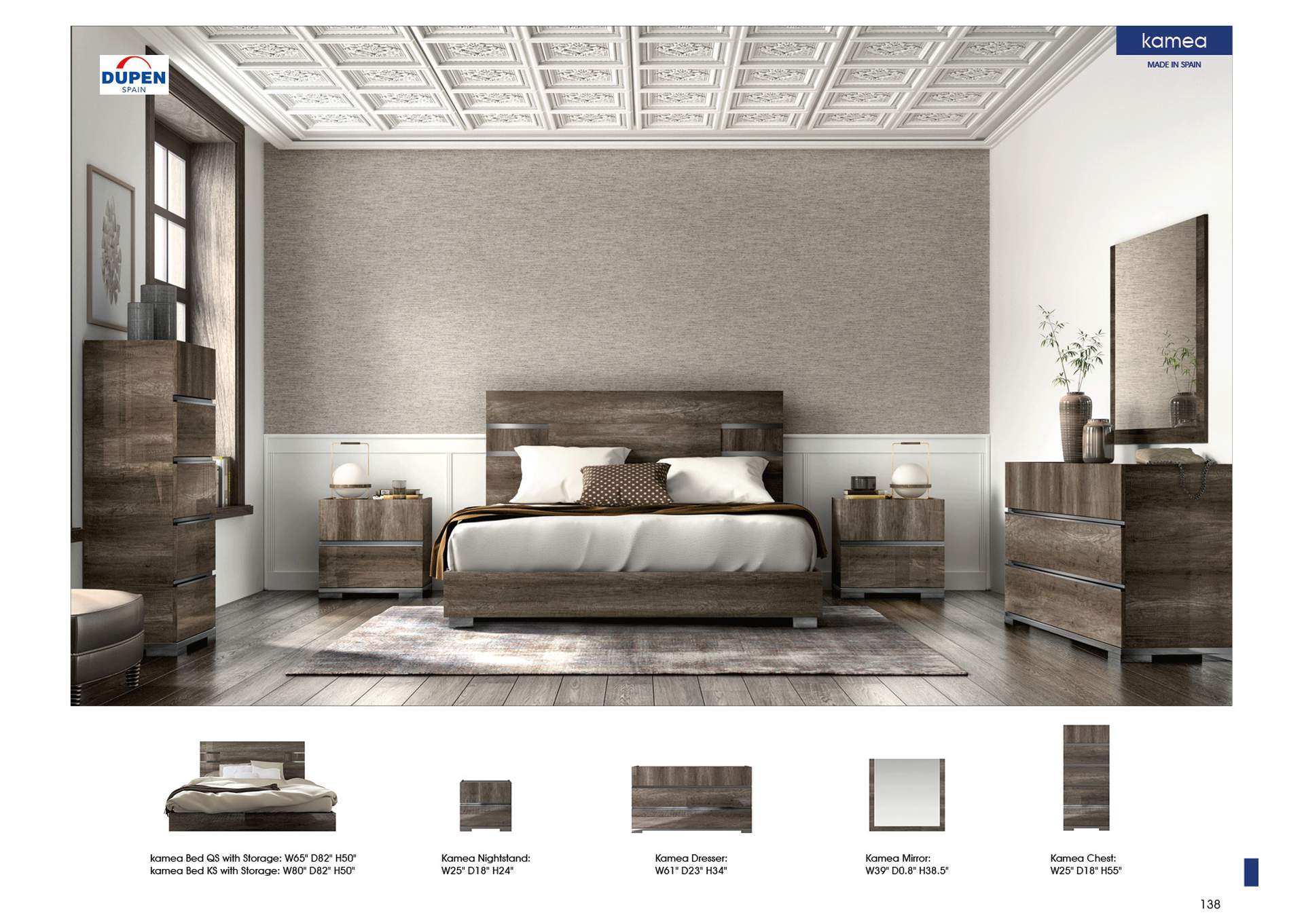 Kamea Bed Queen,ESF Wholesale Furniture