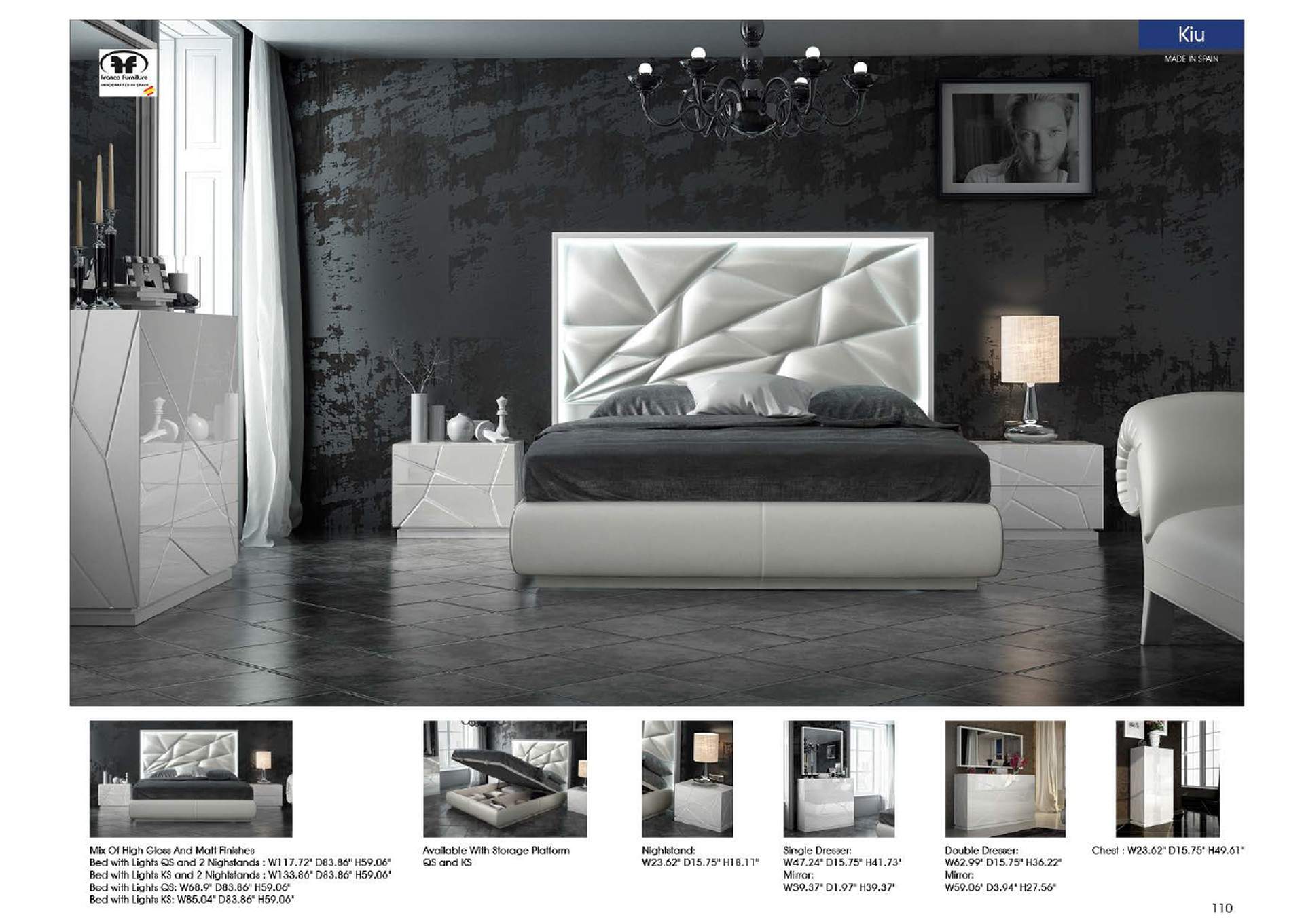 Kiu Bed SET,ESF Wholesale Furniture