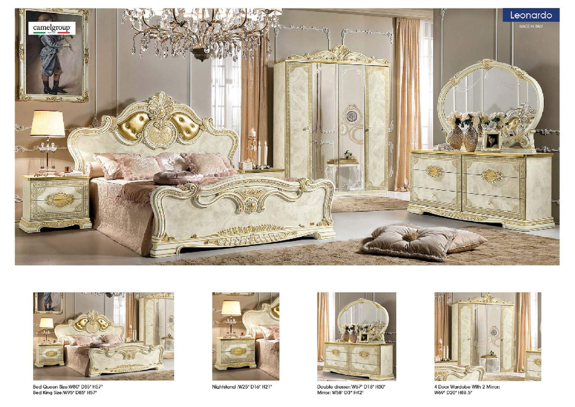 Leonardo Bed SET,ESF Wholesale Furniture