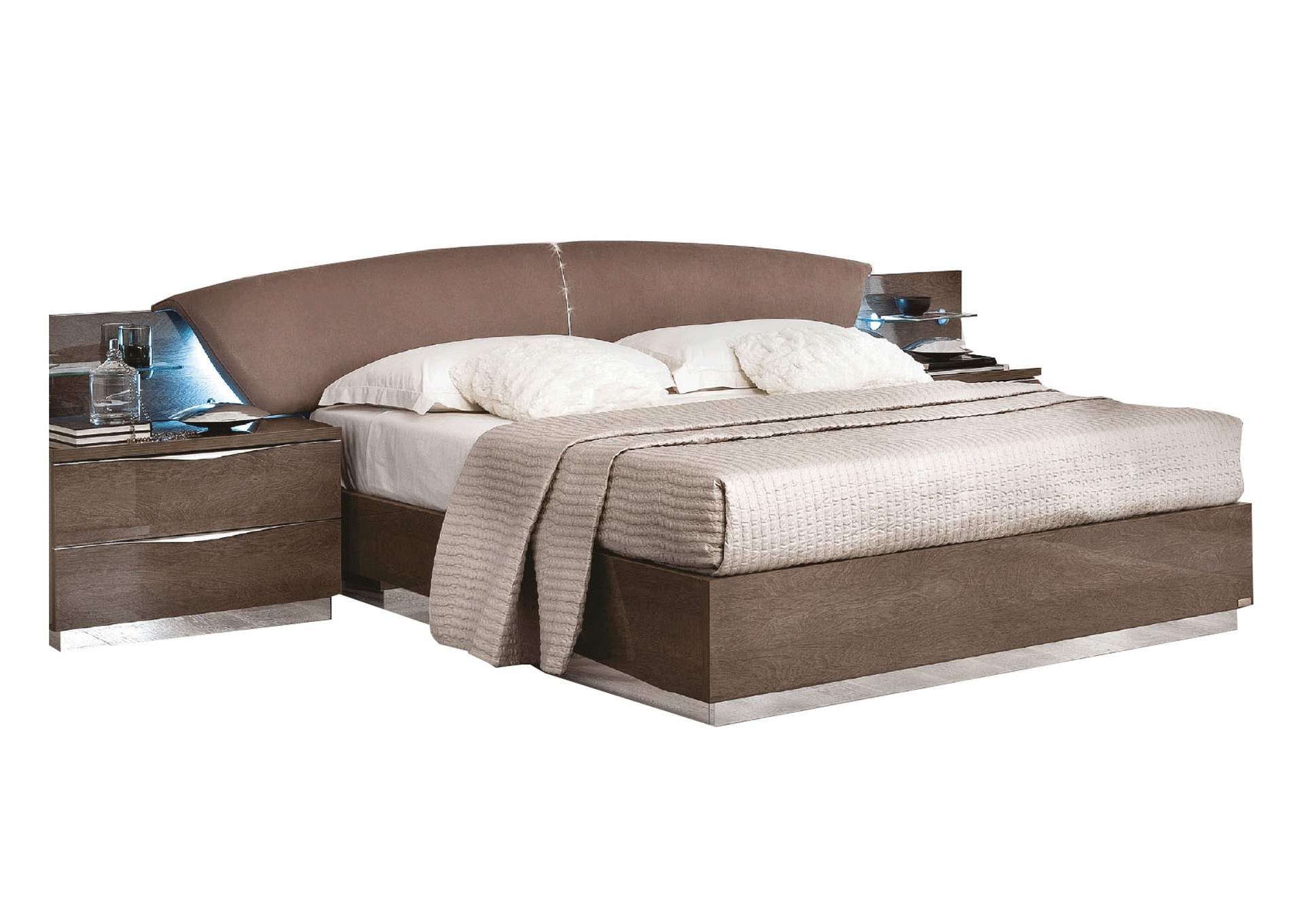 Platinum Drop Bed Silver Birch SET,ESF Wholesale Furniture