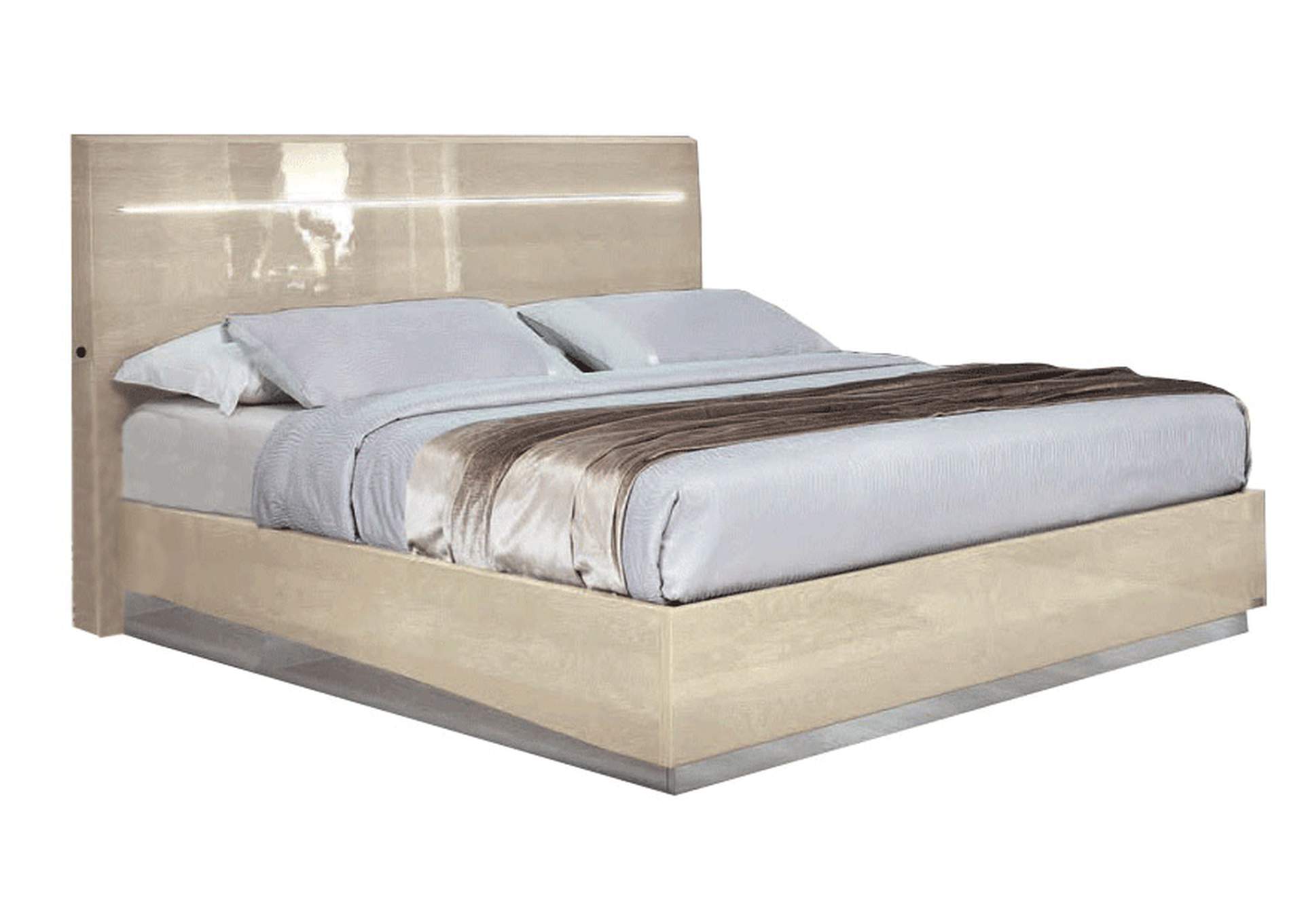 Platinum Legno Bed Ivory Betullia Sabbia SET,ESF Wholesale Furniture