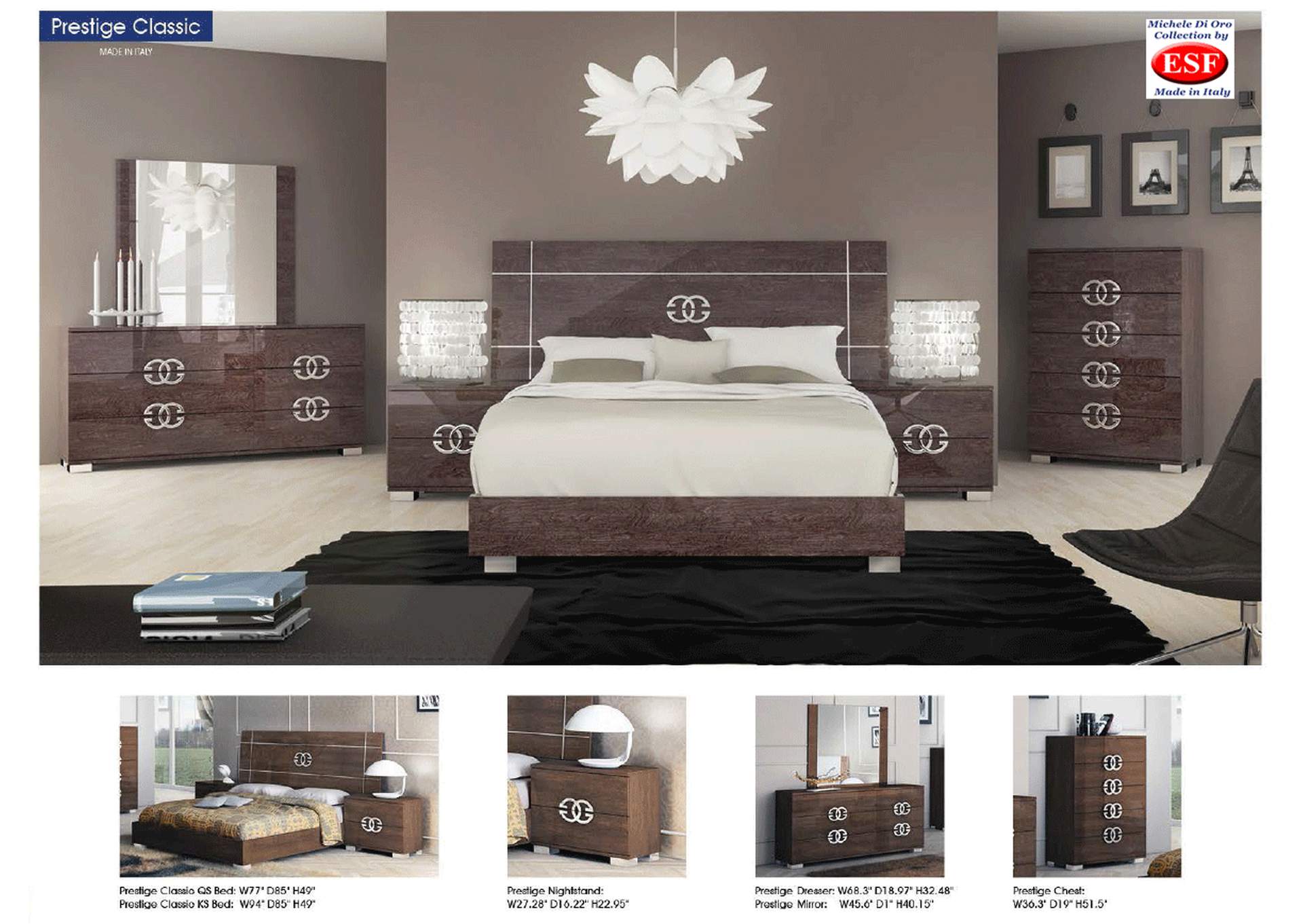 Prestige Classic Bed SET,ESF Wholesale Furniture