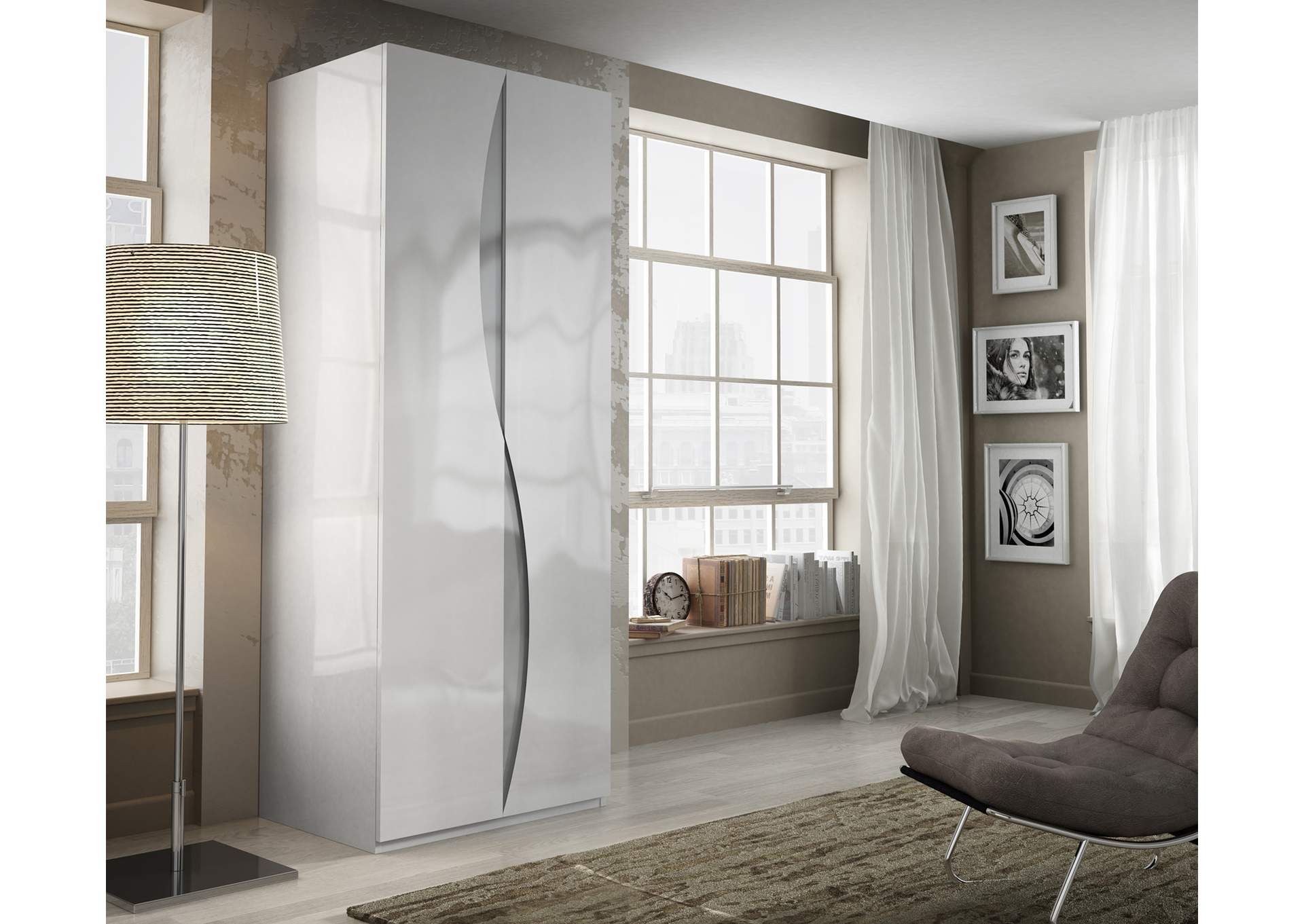 Ronda King Bed Size Dali with Storage,ESF Wholesale Furniture