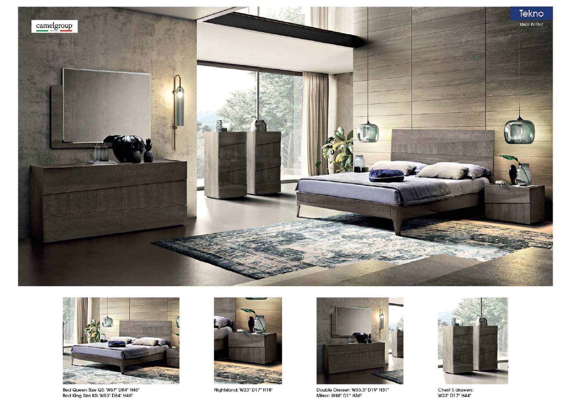 Tekno Bed SET,ESF Wholesale Furniture