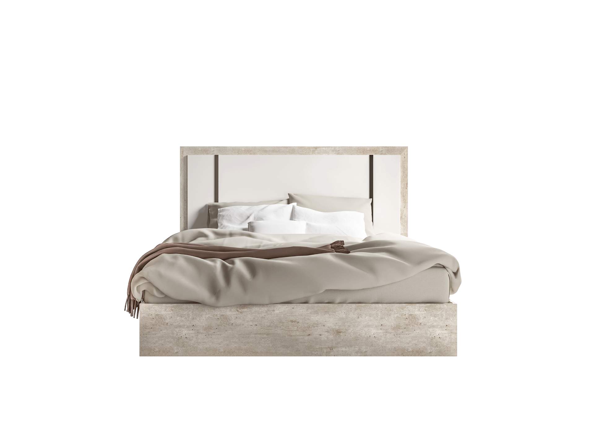 White, Grey/Silver Floating Bedside Table,ESF Wholesale Furniture