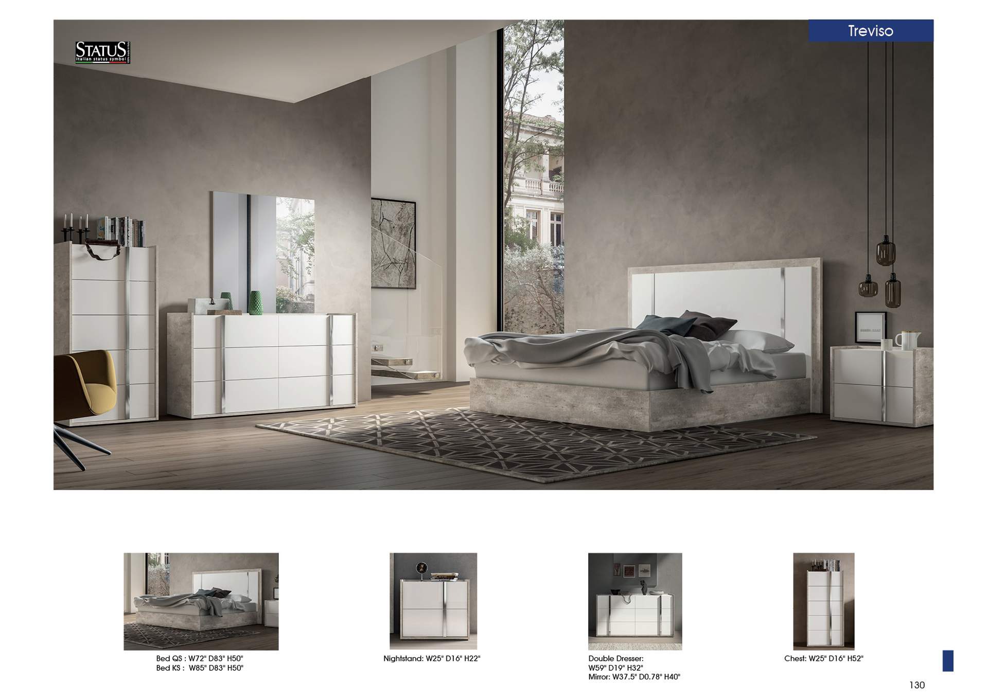 Treviso Queen Bed Size,ESF Wholesale Furniture