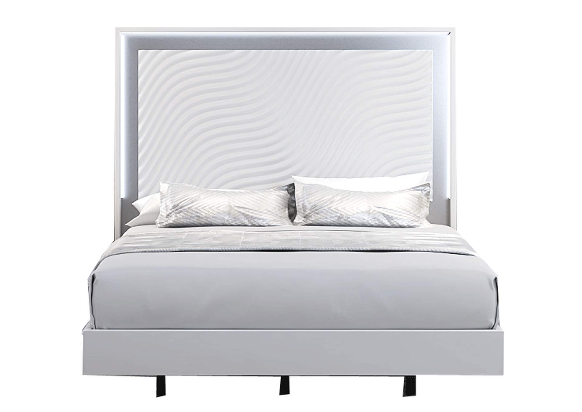 Wave Bed White SET,ESF Wholesale Furniture