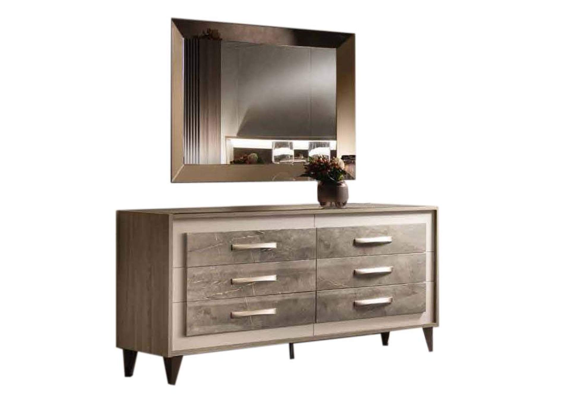 Brown/Wenge/Walnut, Yellow/Gold, Marble  Double Dresser,ESF Wholesale Furniture