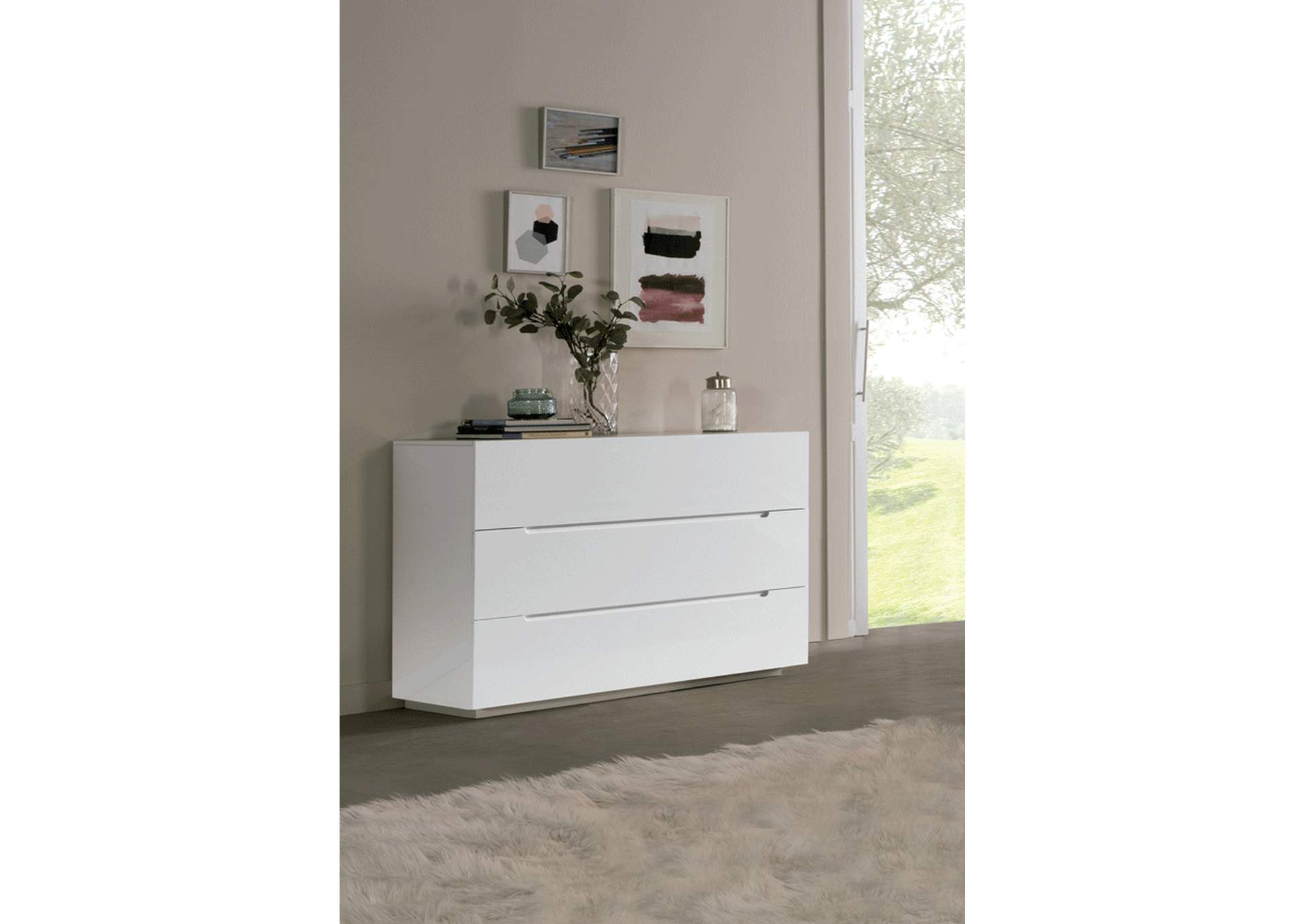 C 100 Dresser White SET,ESF Wholesale Furniture