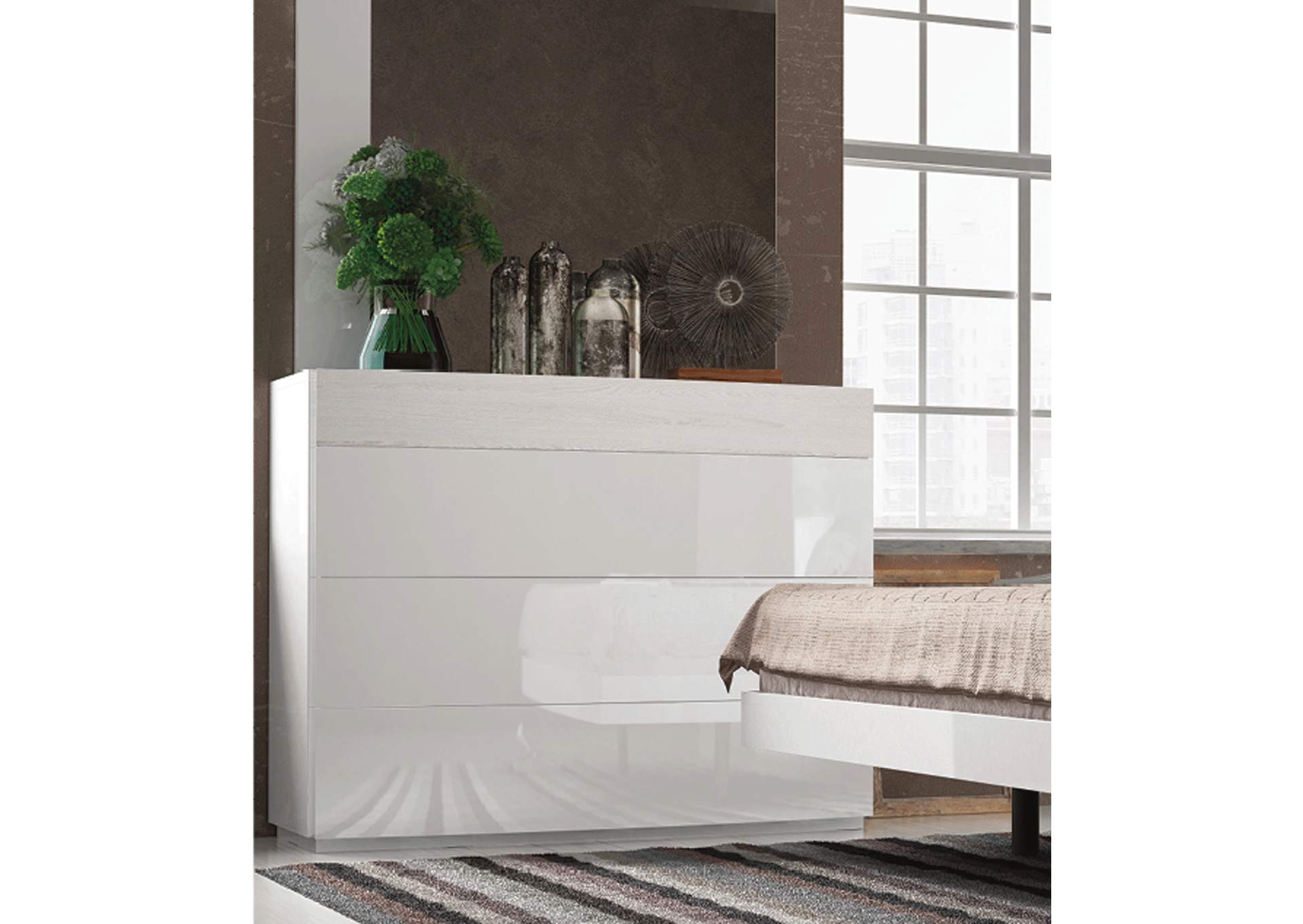 White Cordoba Standing Mirror 0350,ESF Wholesale Furniture