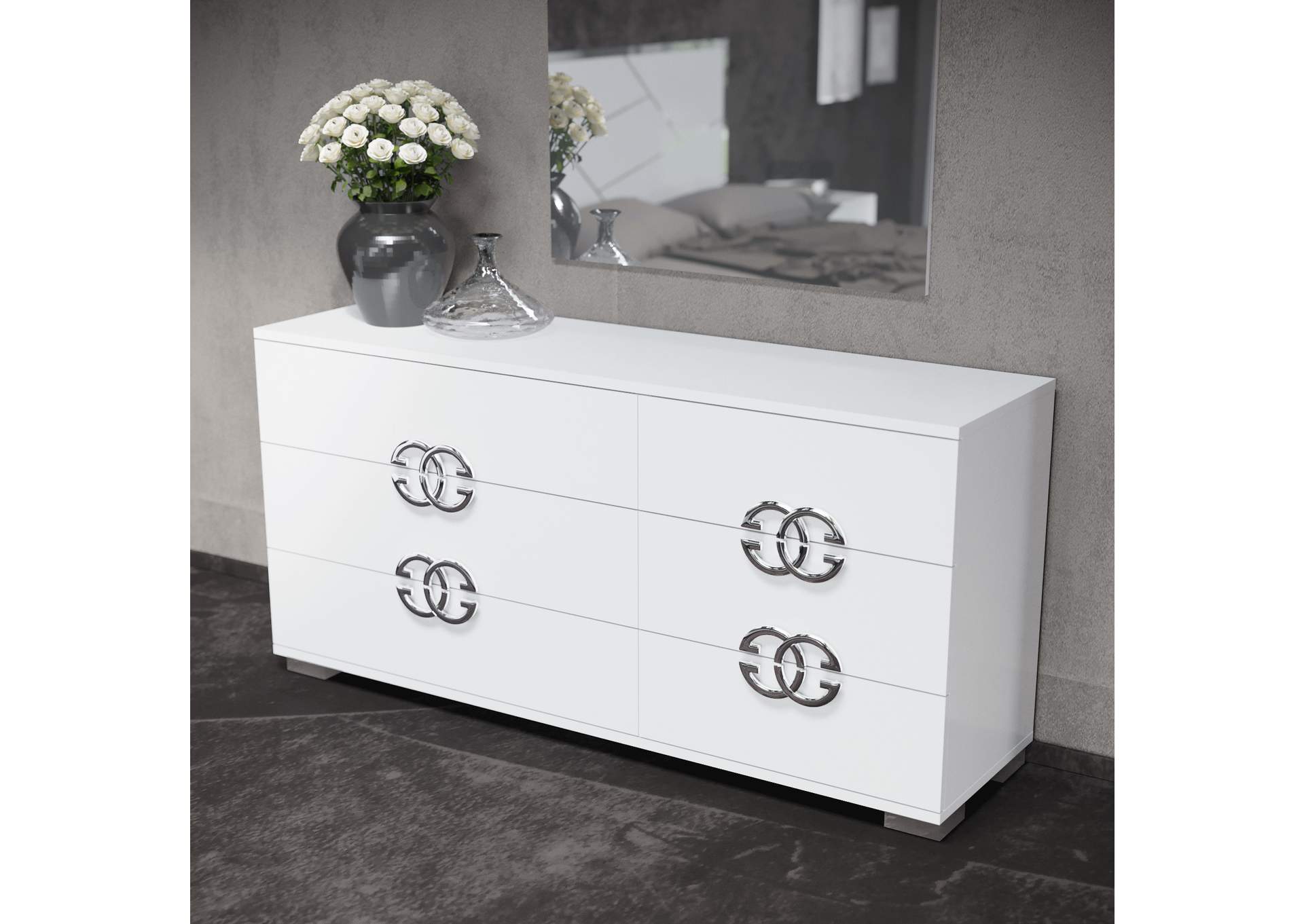 Dafne Chest White,ESF Wholesale Furniture