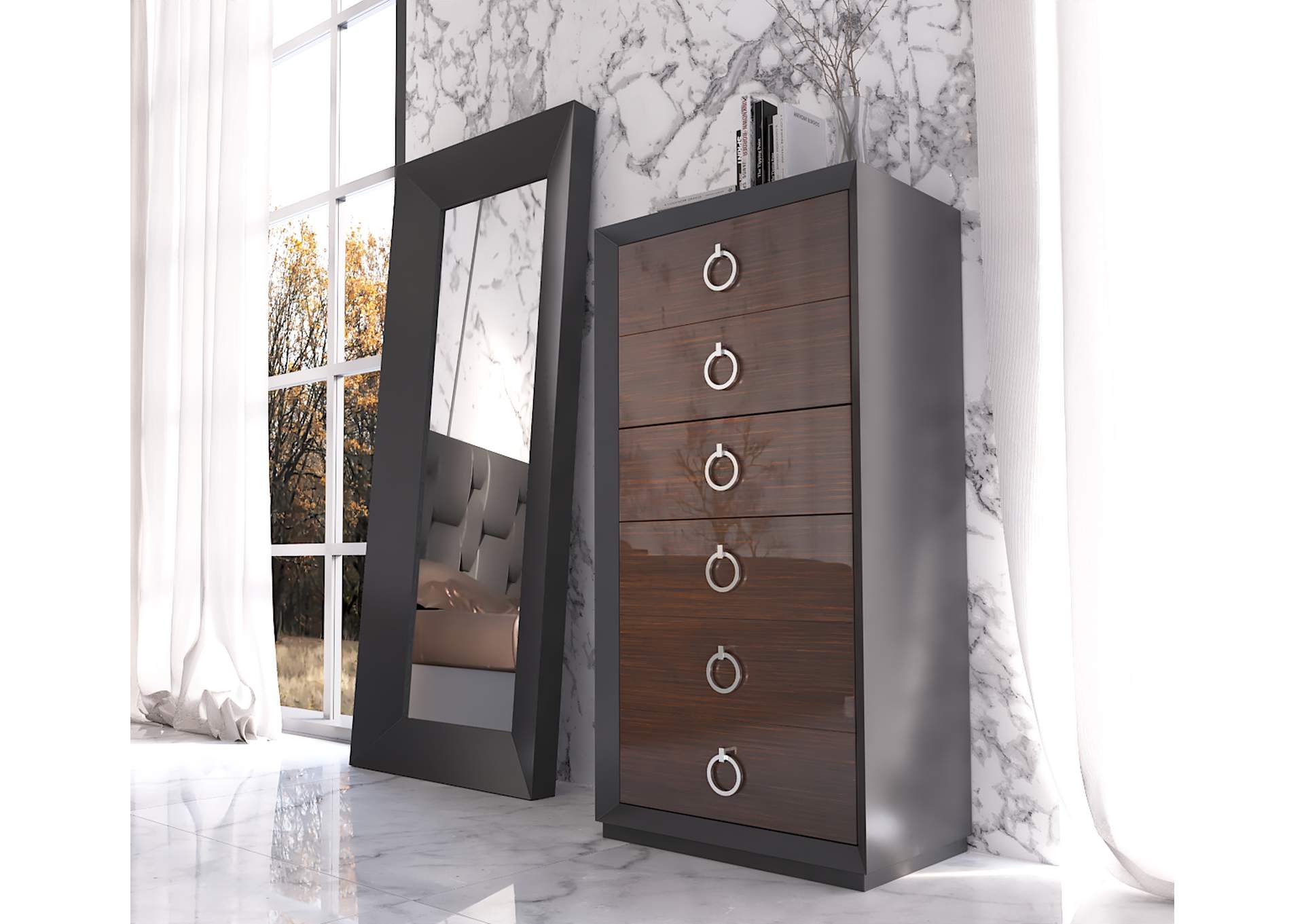 Emporio Black Chest SET,ESF Wholesale Furniture