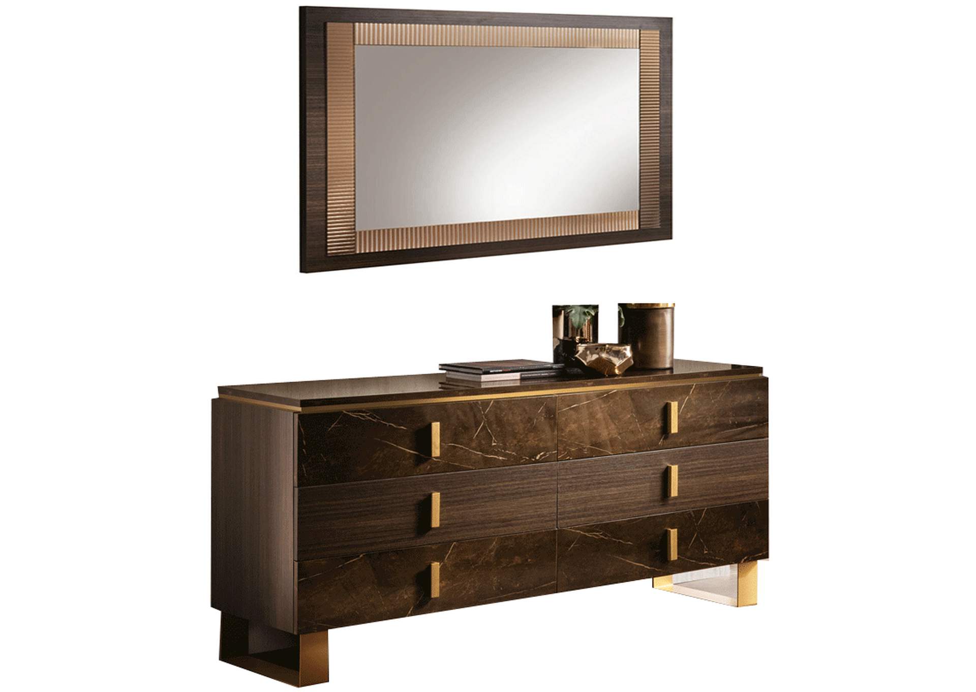 Essenza Double Dresser / Mirror SET,ESF Wholesale Furniture