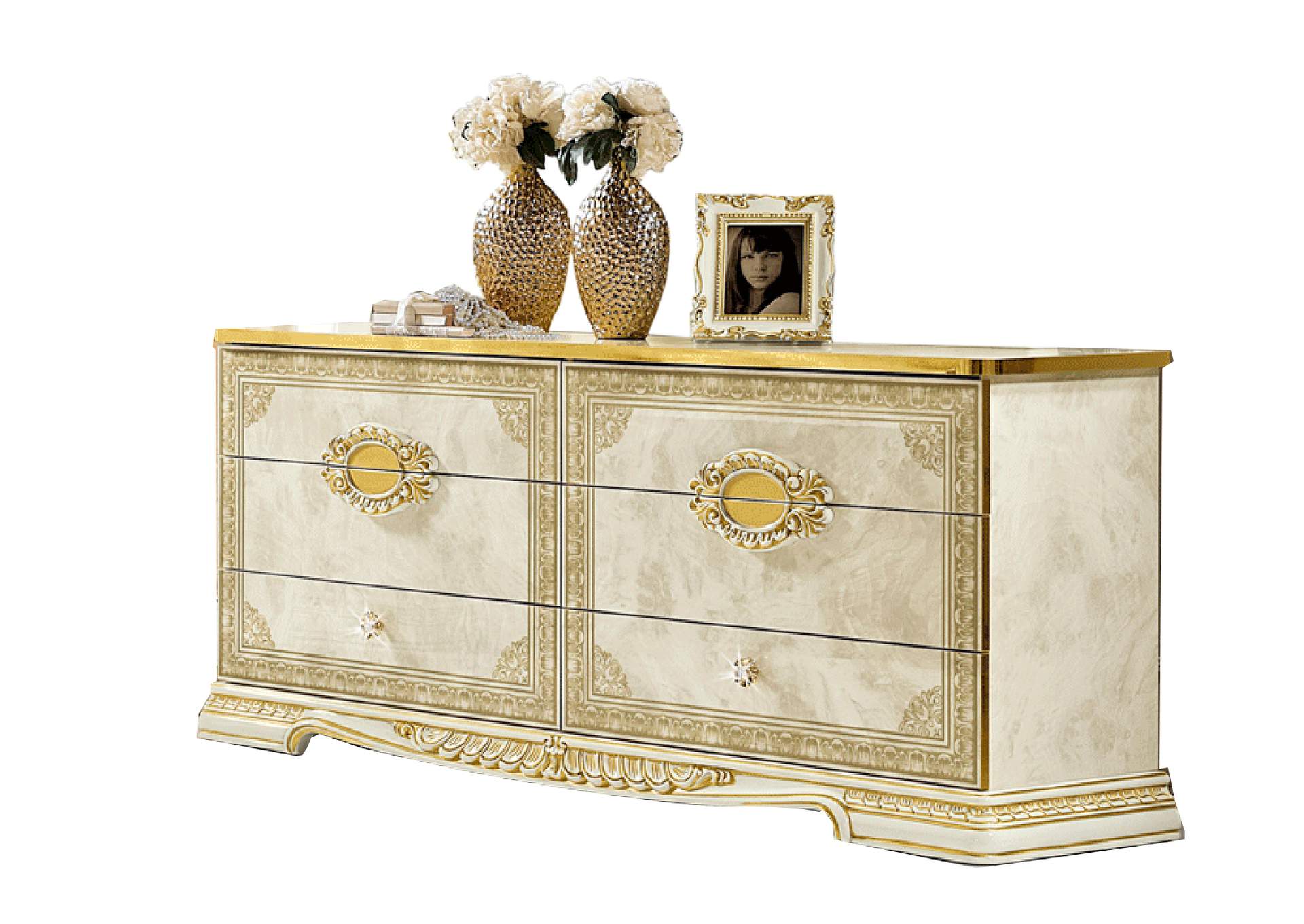 Leonardo Double Dresser SET,ESF Wholesale Furniture