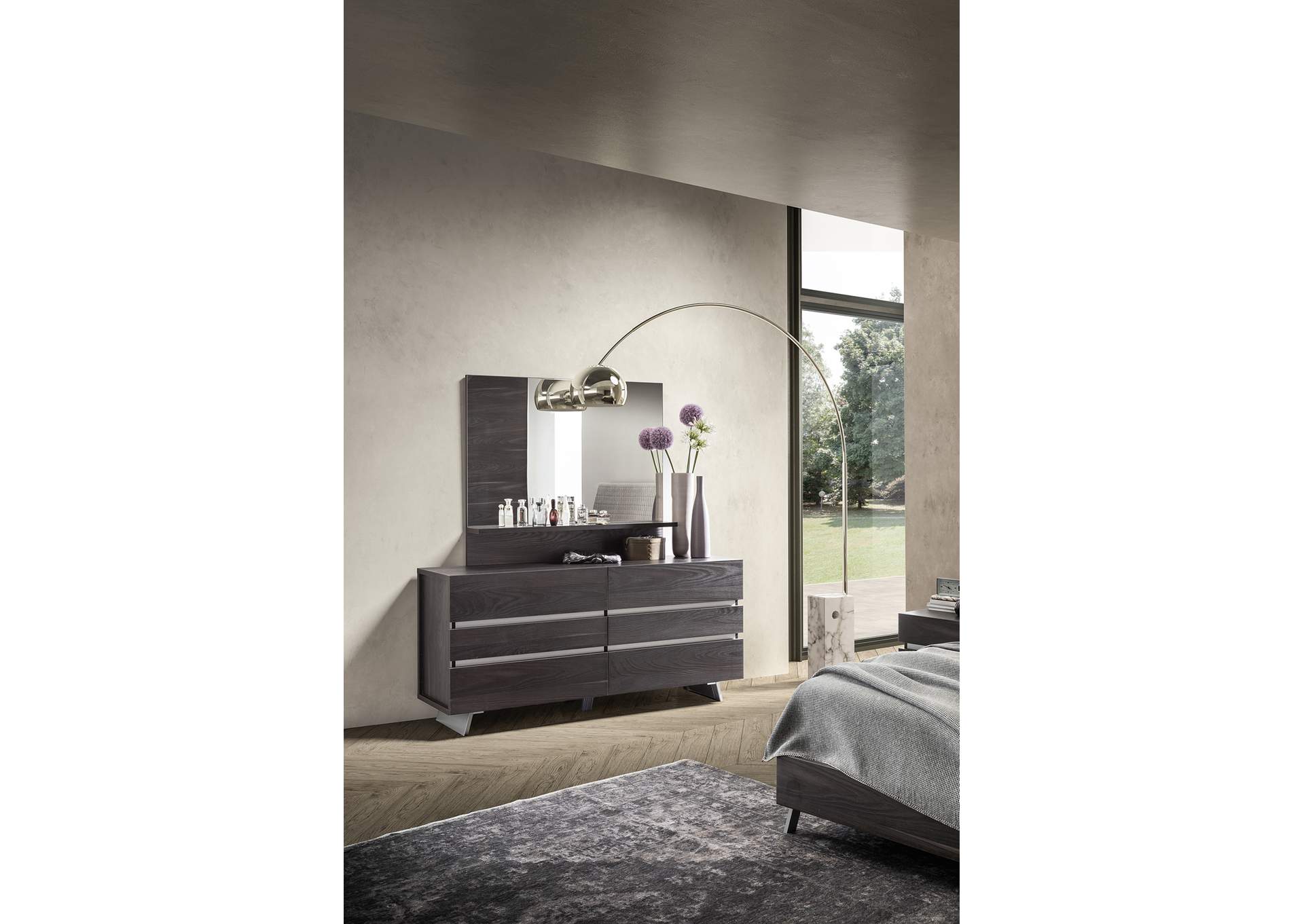 Grey/Silver New Star Double Dresser,ESF Wholesale Furniture