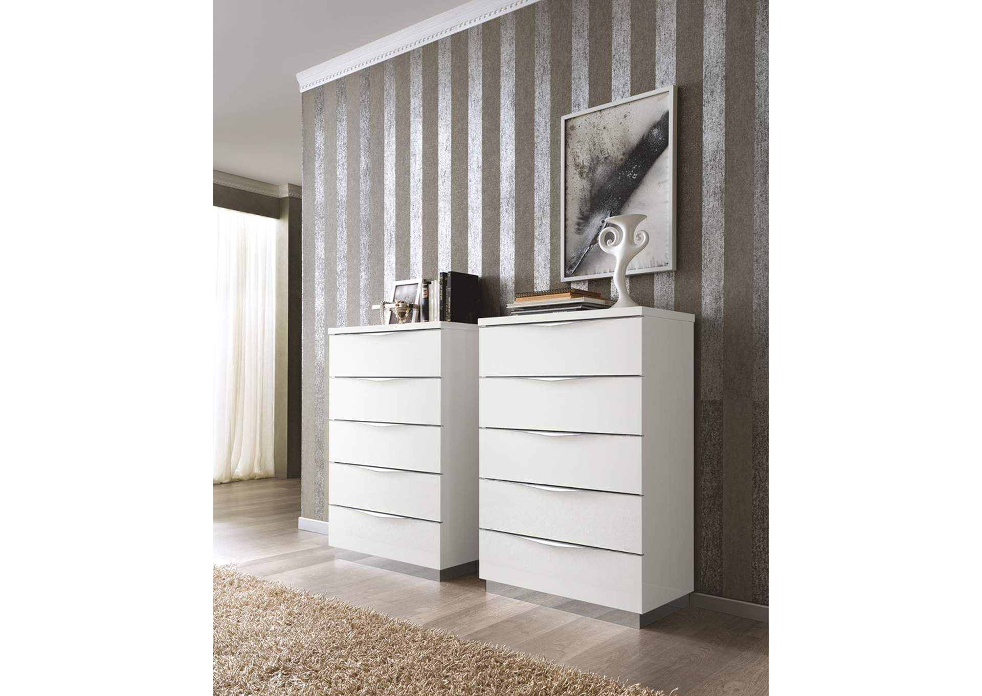 Onda Dresser - Chest White SET,ESF Wholesale Furniture